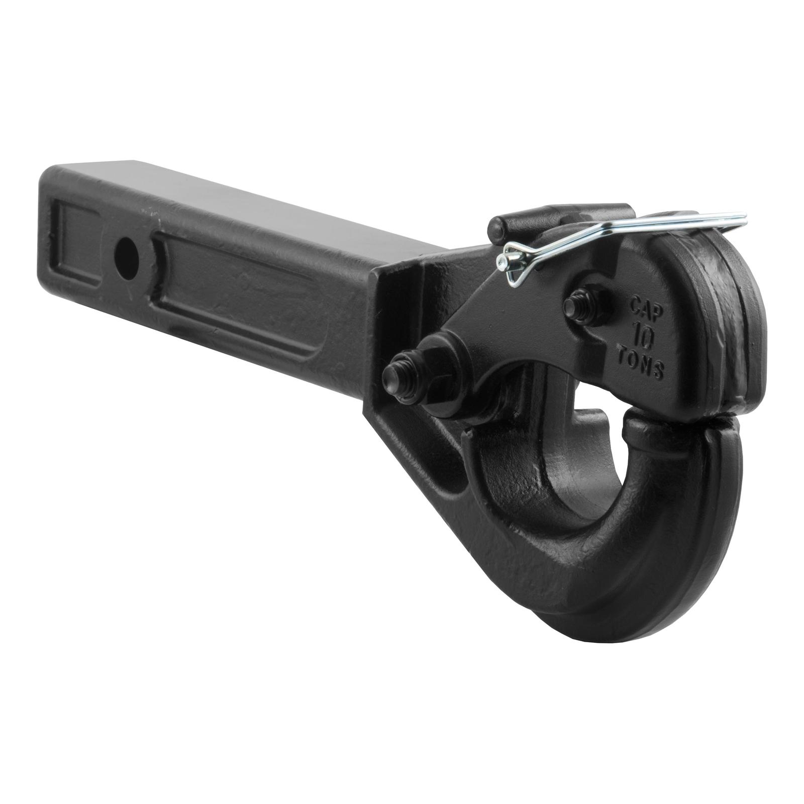 CURT Forged Pintle Hooks 48004 Hitch, Hook, 2 in. Square Receiver Mount, 20,000 lbs. GTW, Steel, Black, Each thumbnail 2