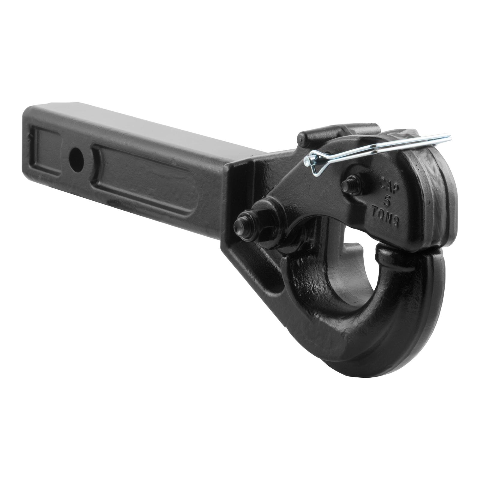 CURT Forged Pintle Hooks 48005 Hitch, Hook, 2 in. Square Receiver Mount, 10,000 lbs. GTW, Steel, Black, Each thumbnail 2