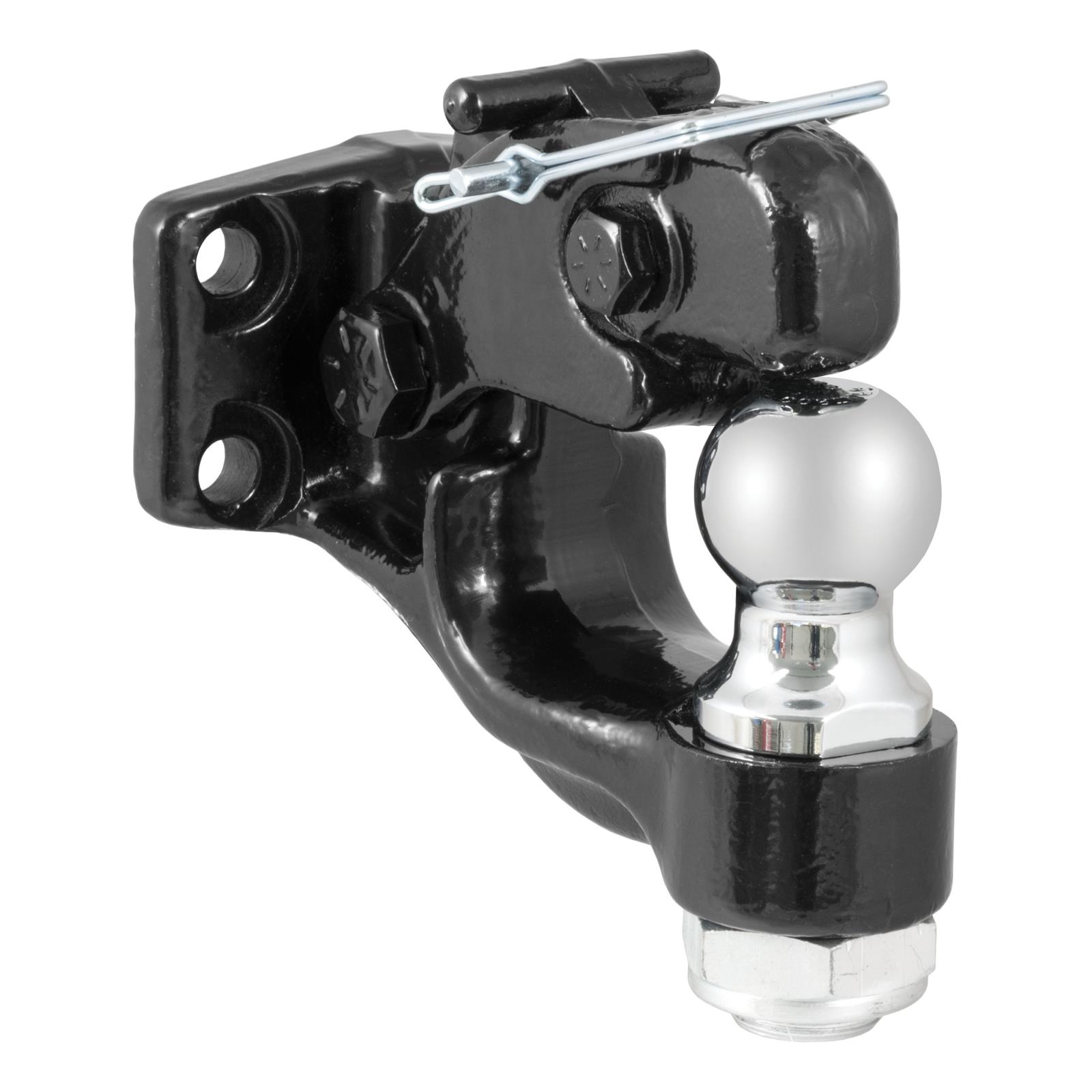 CURT Combination Ball/Pintle Hooks 48180 Pintle Hitch, Ball and Pintle Hook, Plate Mount, 16,000 lbs. GTW, 1 7/8 in. Hitch Ball Diameter, Each thumbnail 5