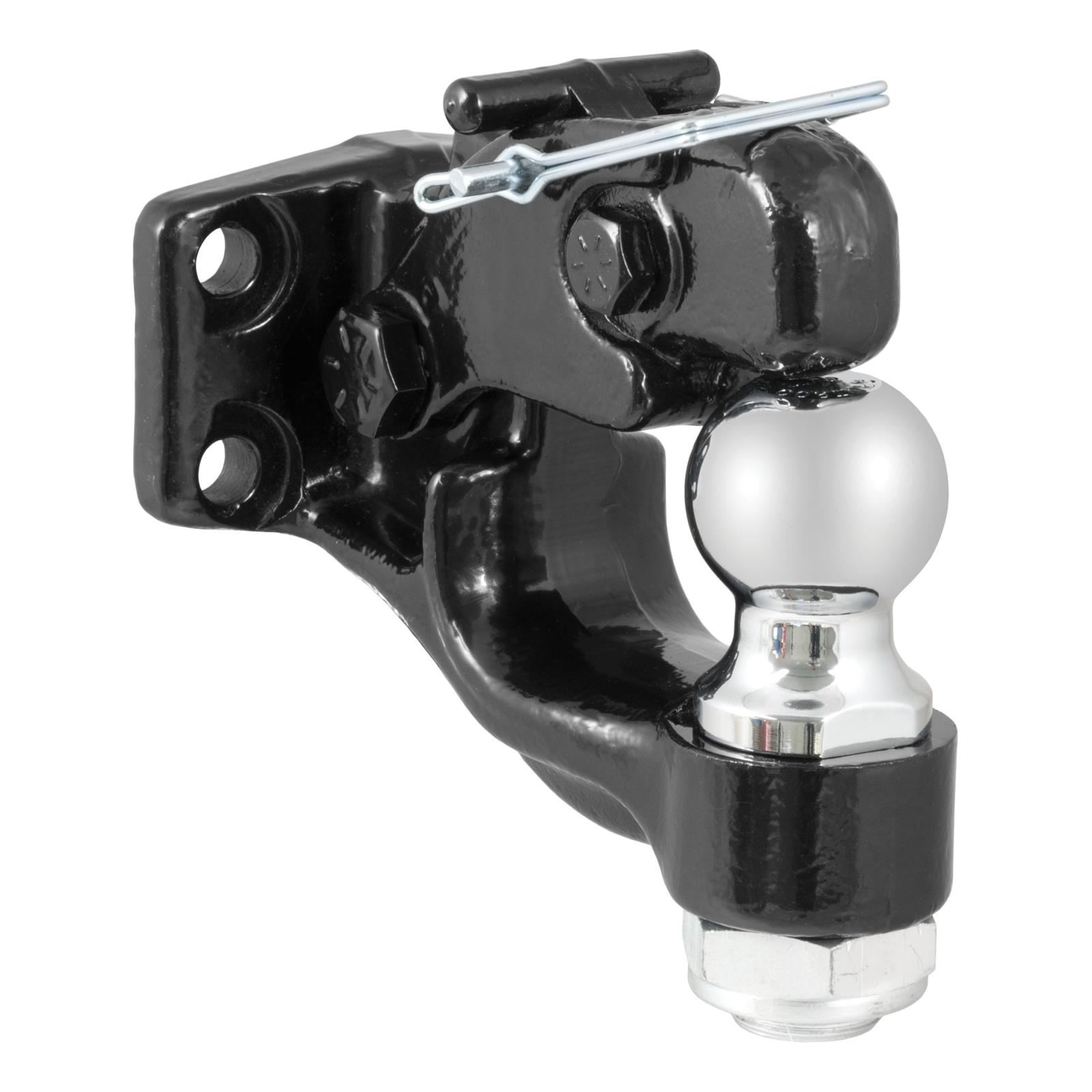CURT Combination Ball/Pintle Hooks 48190 Pintle Hitch, Ball and Pintle Hook, Plate Mount, 16,000 lbs. GTW, 2 in. Hitch Ball Diameter, Each thumbnail 4