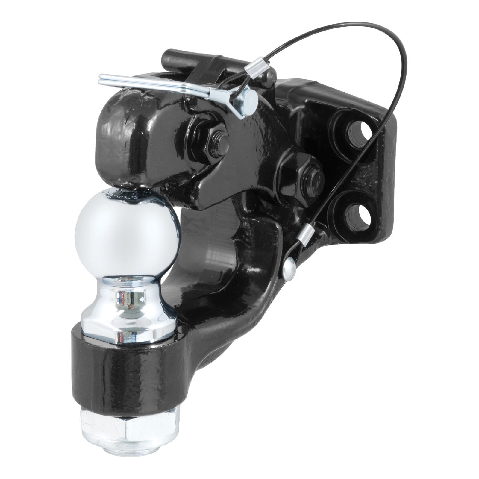 CURT Combination Ball/Pintle Hooks 48190 Pintle Hitch, Ball and Pintle Hook, Plate Mount, 16,000 lbs. GTW, 2 in. Hitch Ball Diameter, Each thumbnail 5