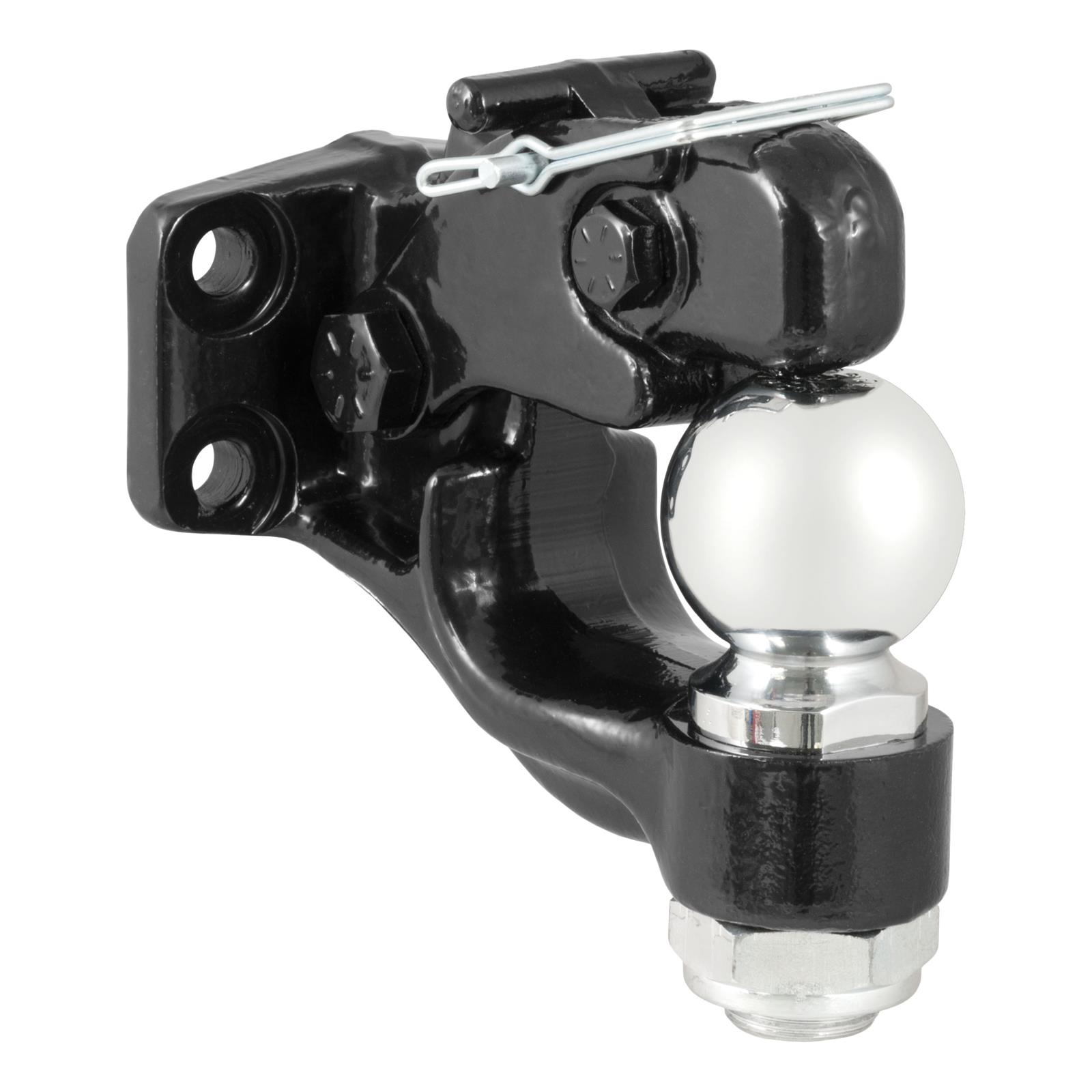 CURT Combination Ball/Pintle Hooks 48200 Pintle Hitch, Ball and Pintle Hook, Plate Mount, 16,000 lbs. GTW, 2 5/16 in. Hitch Ball Diameter, Each thumbnail 2