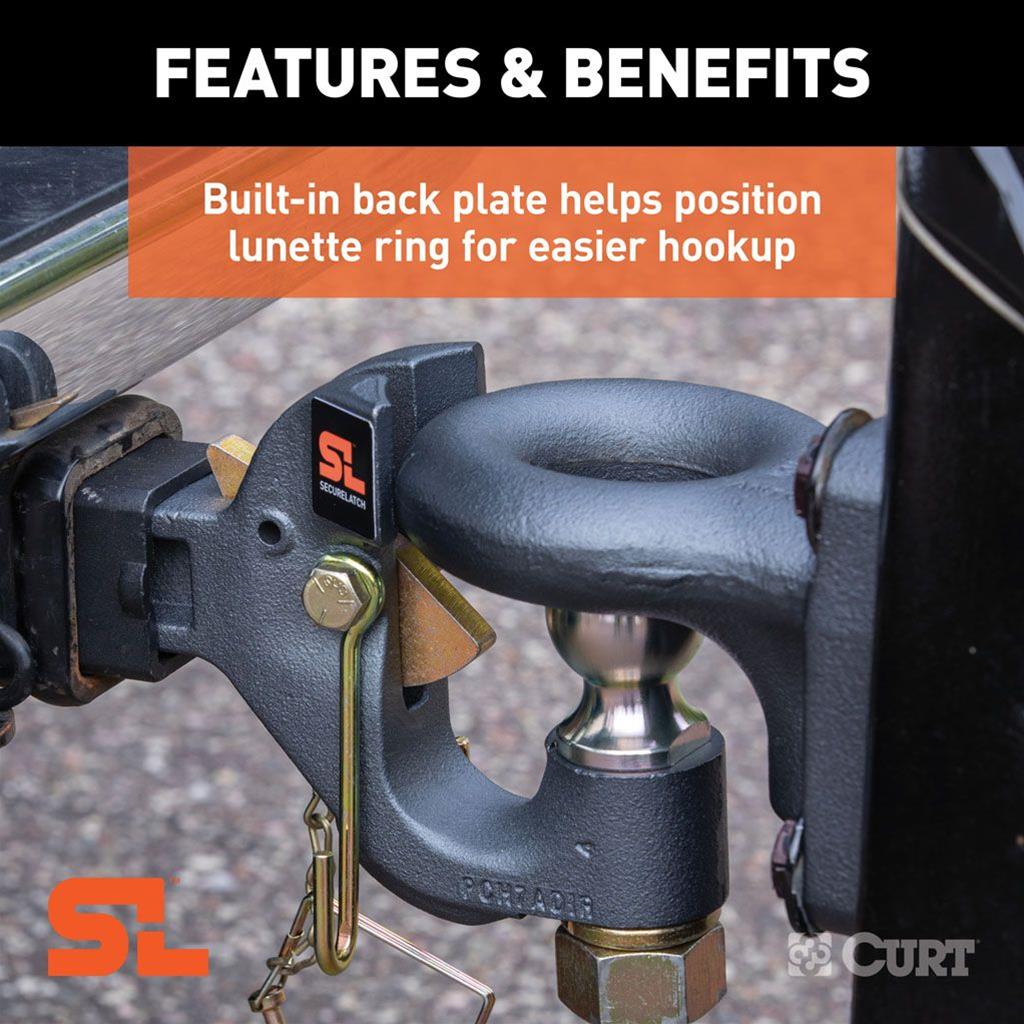 Curt Manufacturing Tow Hooks and Covers 48406 Hitch, SecureLatch Hitch thumbnail 4