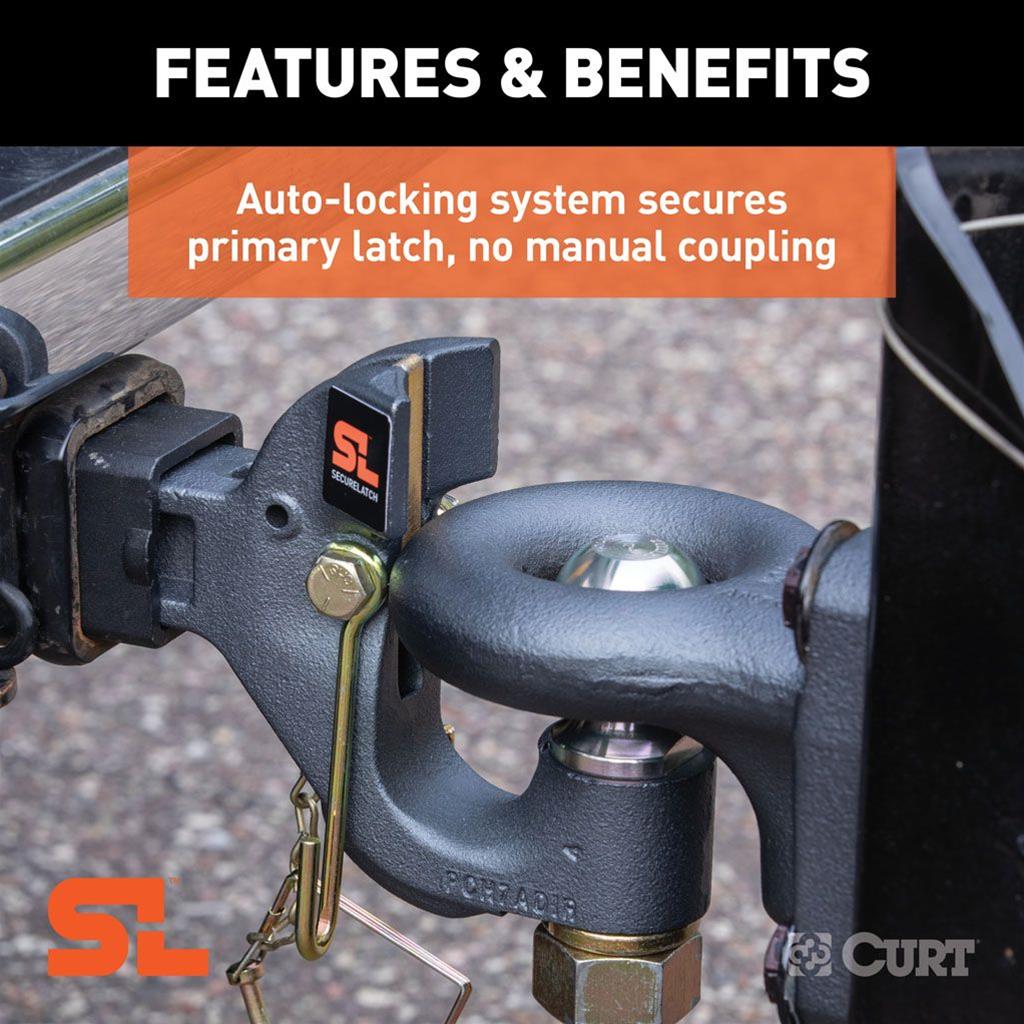 Curt Manufacturing Tow Hooks and Covers 48406 Hitch, SecureLatch Hitch thumbnail 5