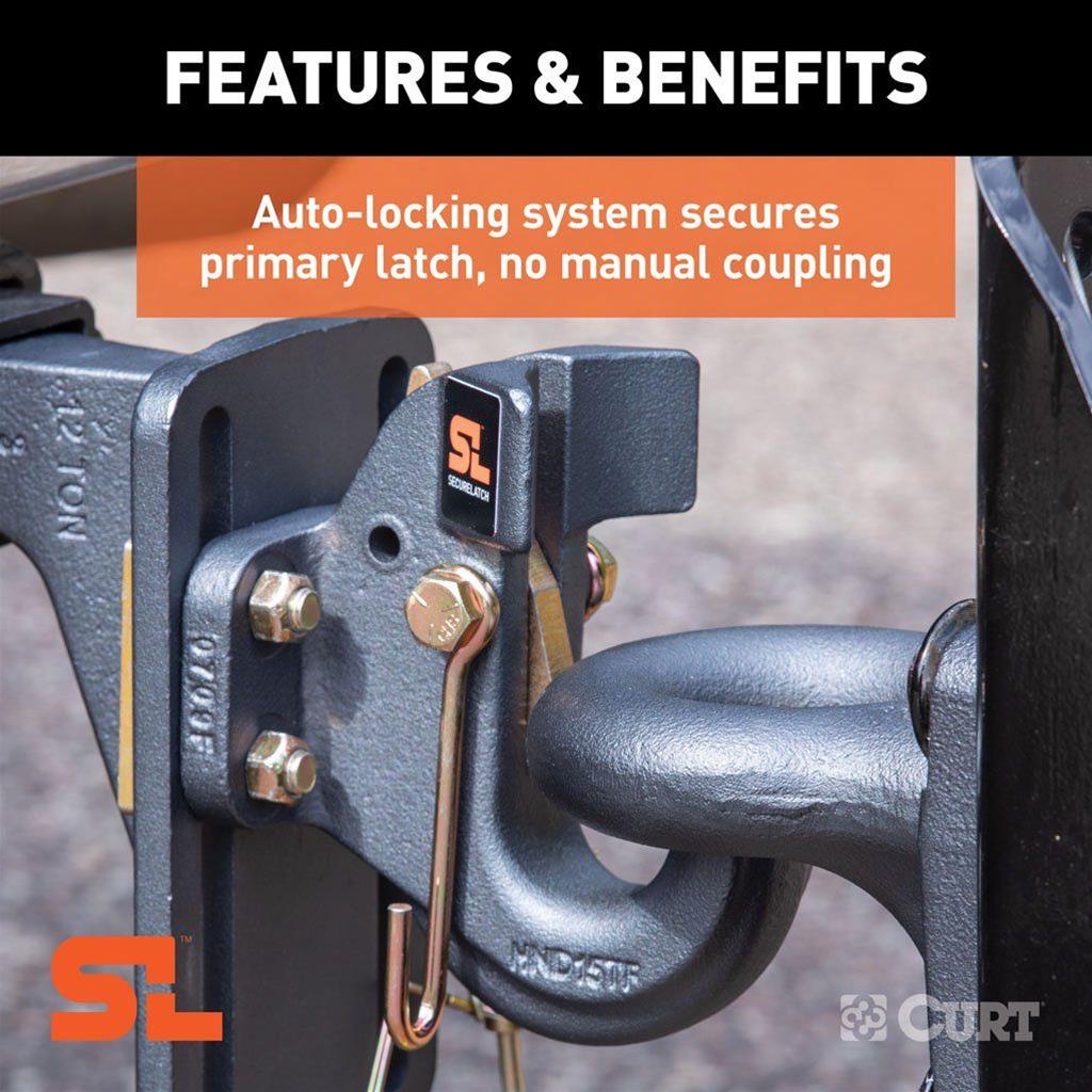 CURT SecureLatch Pintle Hooks 48505 Tow Hook, Hook thumbnail 5