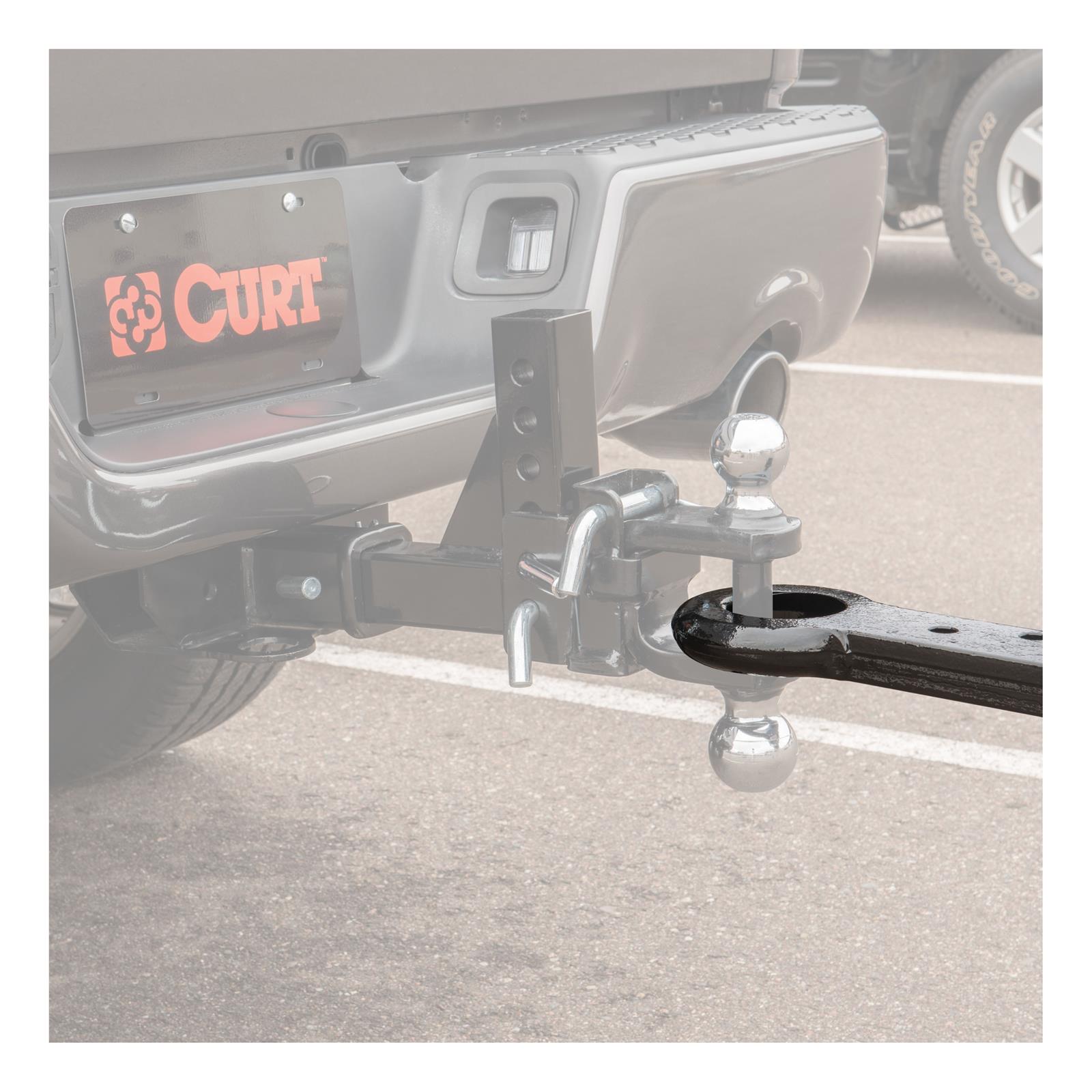 CURT Forged Alloy Flat Drawbars 48510 Lunette Eye, 22,000 lbs. GTW, 3 in. Eye Diameter, 13 in. Base Length, 3 in. Base Width, Steel, Black, Each thumbnail 4