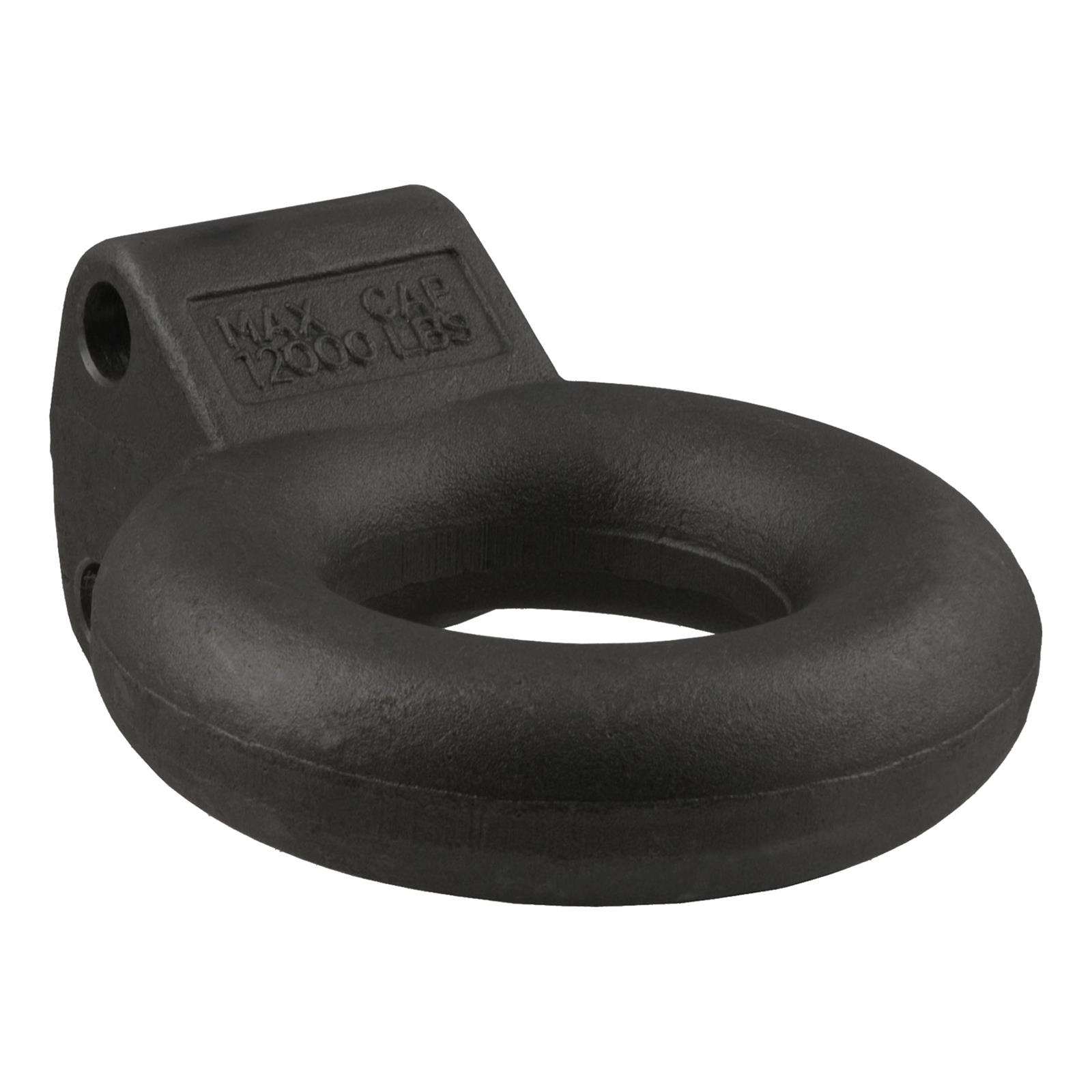 CURT Forged Alloy Lunette Eyes 48601 Eye, 12,000 lbs. GTW, 3 in. Eye Diameter, Steel, Black, Each thumbnail 2