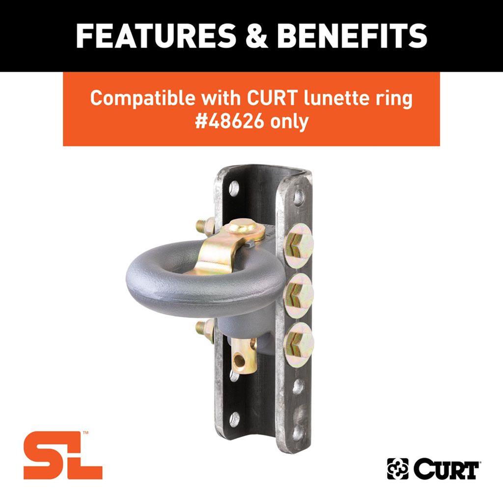 Curt Manufacturing Pintle Hook Components 48651 Tow Channel, SecureLatch Channel thumbnail 4