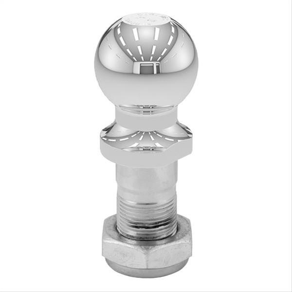 CURT Hitch Balls 48820 Ball, Chrome, 2 in. Ball, 1.250 in. Diameter Shank, Pintle Ball Replacement, 10,000 lbs., Each thumbnail 3