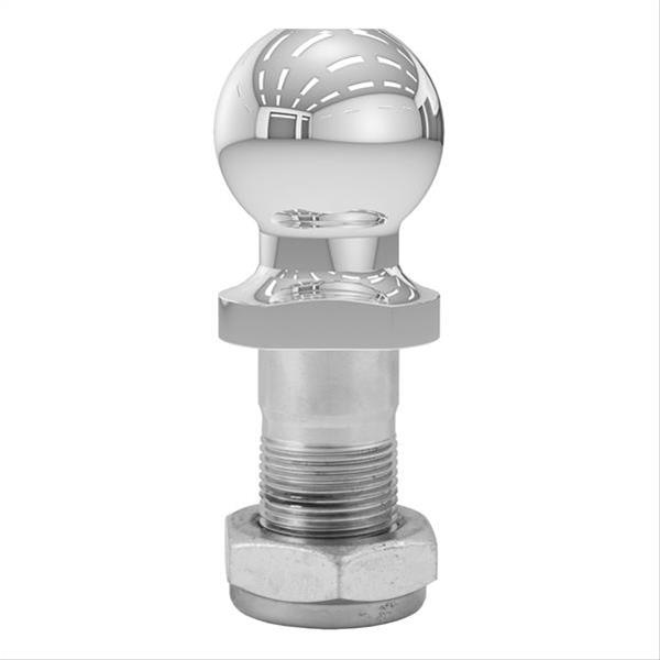 CURT Hitch Balls 48820 Ball, Chrome, 2 in. Ball, 1.250 in. Diameter Shank, Pintle Ball Replacement, 10,000 lbs., Each thumbnail 2