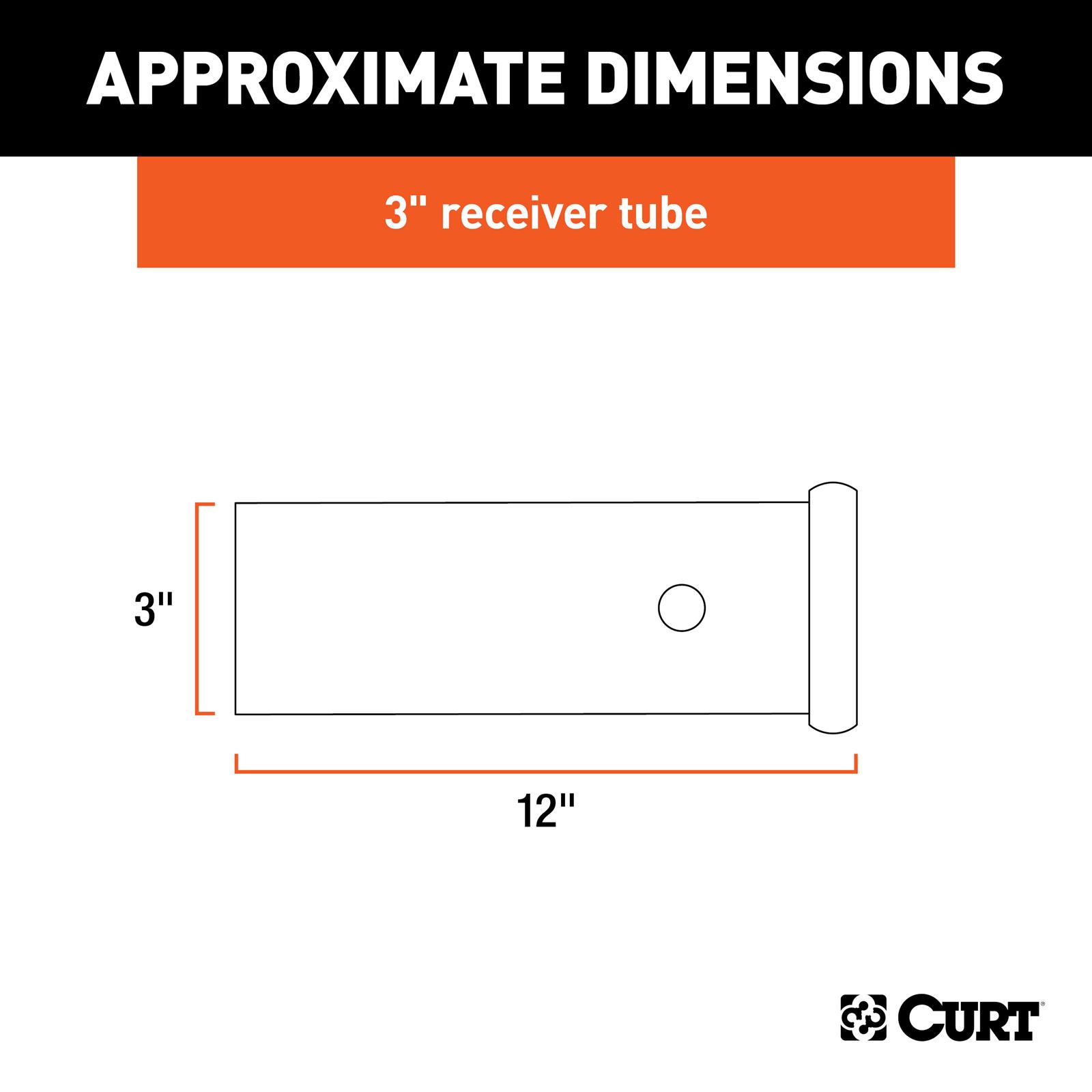 Curt Manufacturing Trailer Hitch Receiver Tubing 49517 Raw thumbnail 2