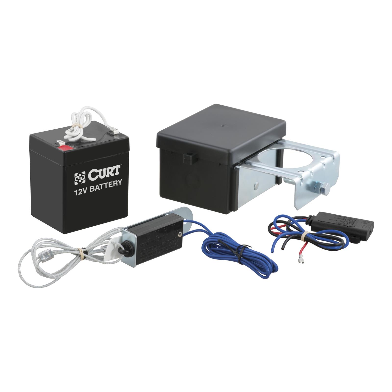 CURT Soft-Trac II Breakaway Systems 52028 Trailer Switch, Soft Trac II, Battery, Case, Charger, Switch, Harness, Hardware, Kit