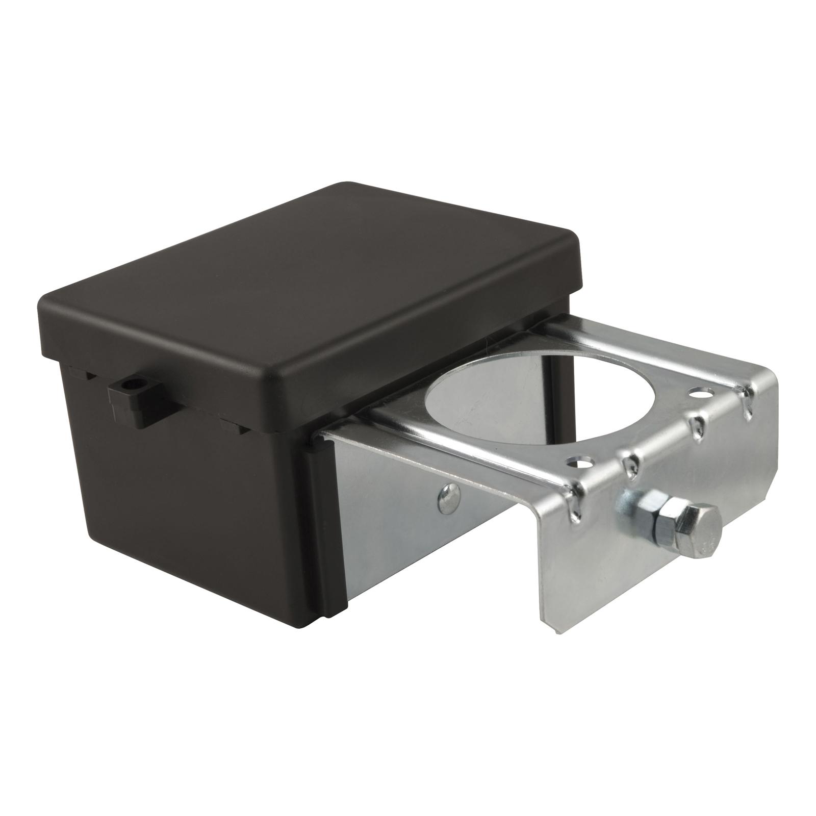 Curt Manufacturing Battery Boxes and Trays 52029 Box, Polyethelyne, Black, Trailer Brake Breakaway System, Flat Surface Mount, Weldable Bracket, Each thumbnail 3