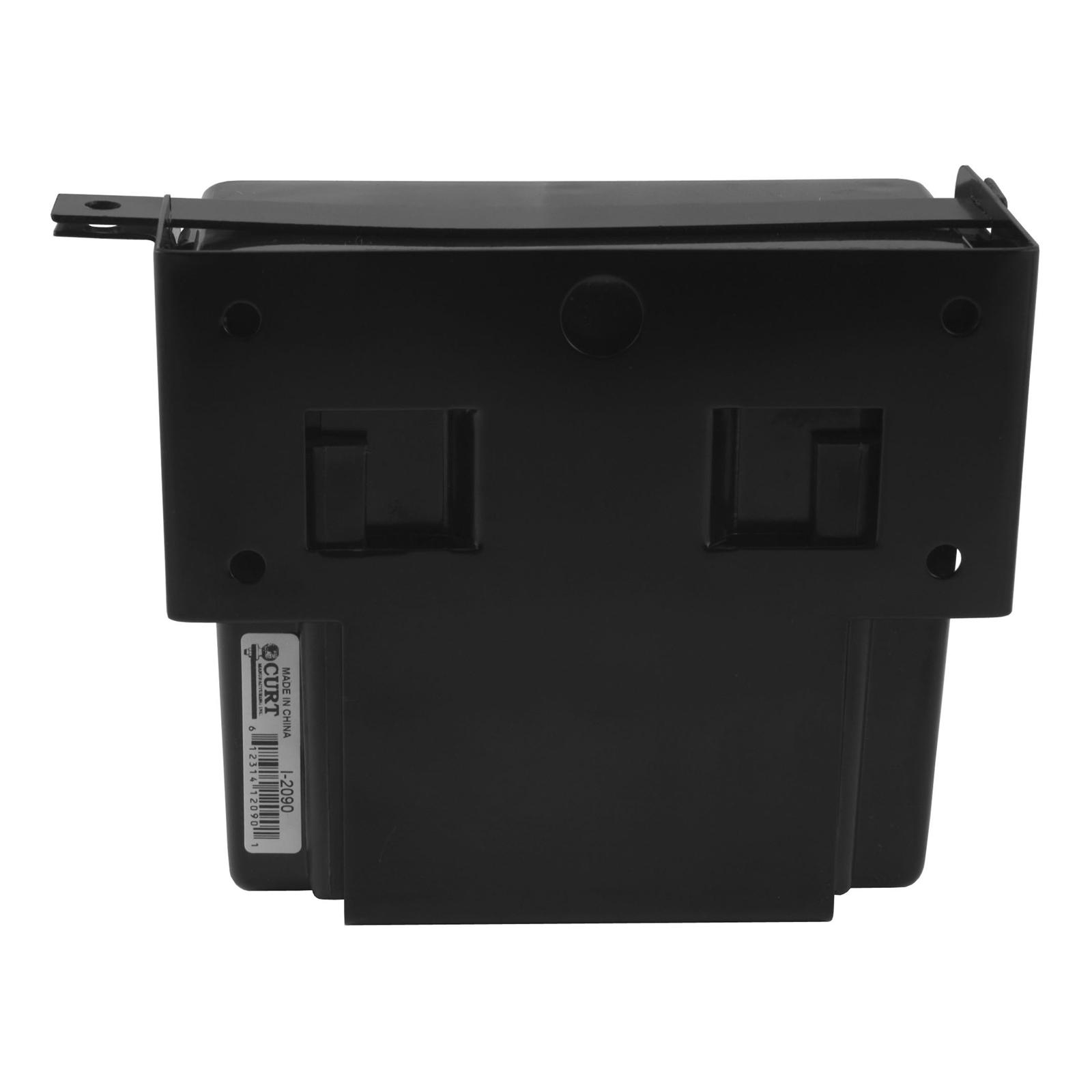 Curt Manufacturing Battery Boxes and Trays 52090 Box, Polyethelyne, Black, Trailer Brake Breakaway System, Flat Surface Mount, Lockable, with Bracket thumbnail 3