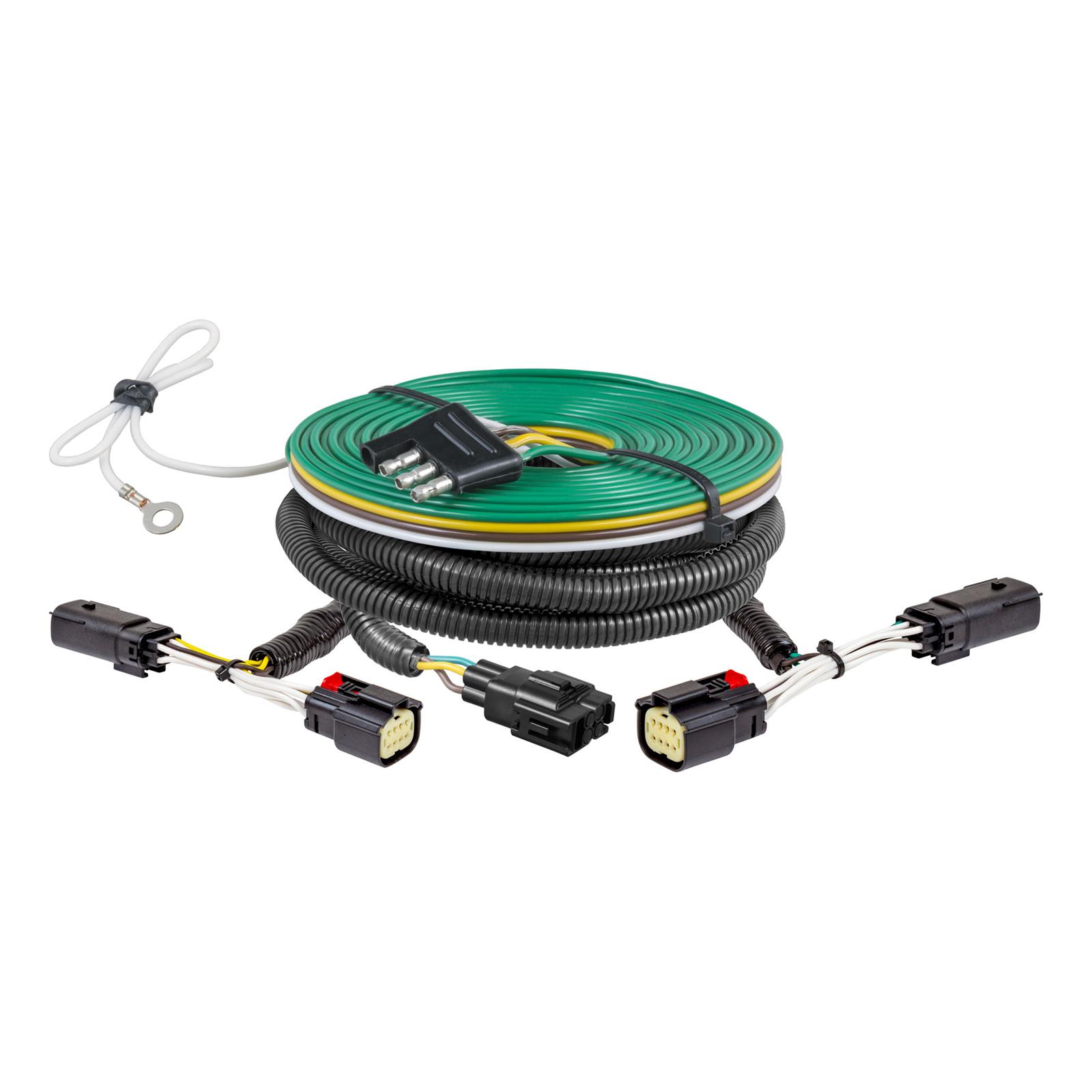 CURT Custom Towed-Vehicle RV Wiring Harnesses for 2024 TRAX - 52109 Vehicle Towing Harness Adapter, Harness, T-Connector, 4-Way Flat, Chevy, Each