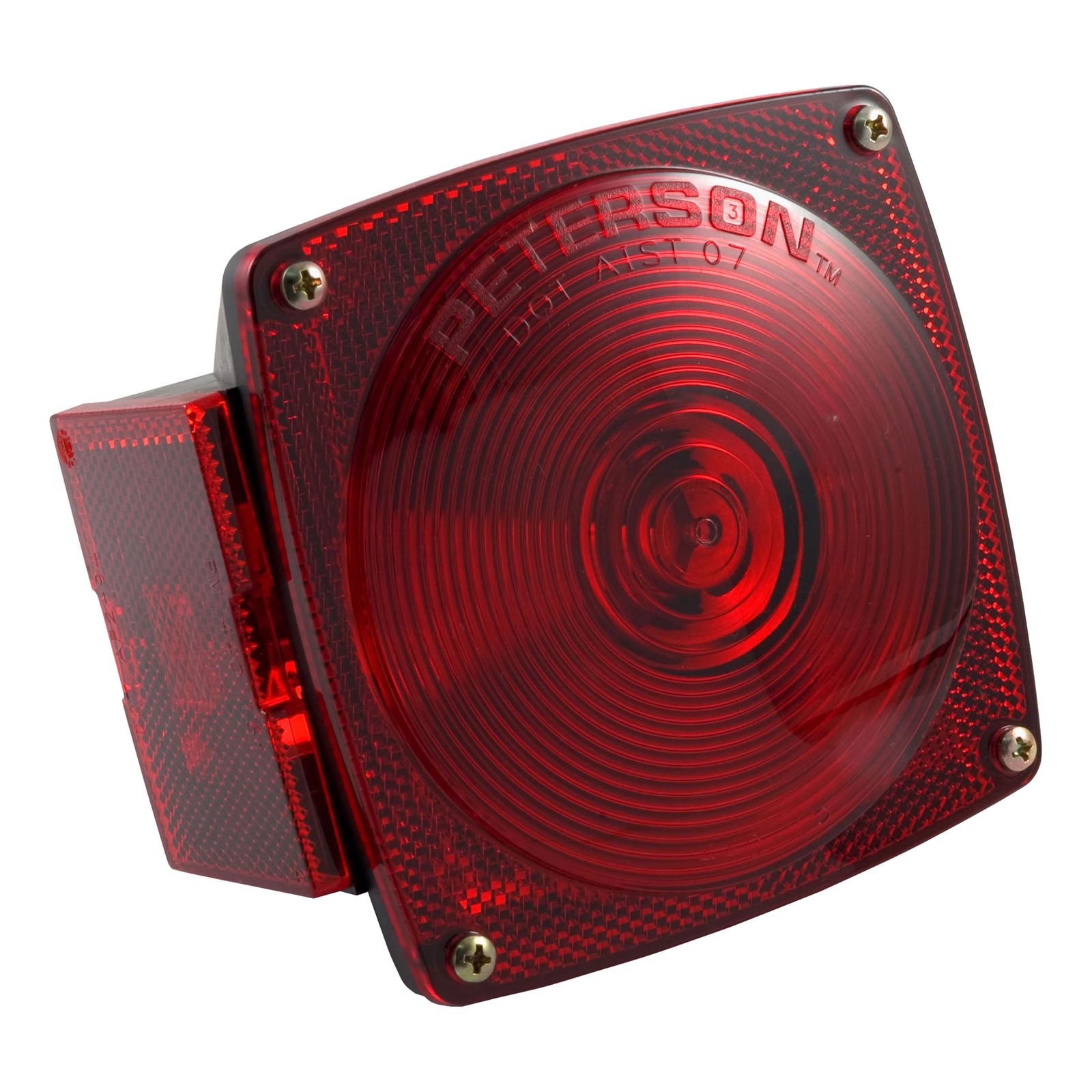 CURT Combination Trailer Lights 53441 Light, Taillight, Red, Stop, Tail, Turn, Rear/Side Reflector, Side Marker, License Illumination, Each