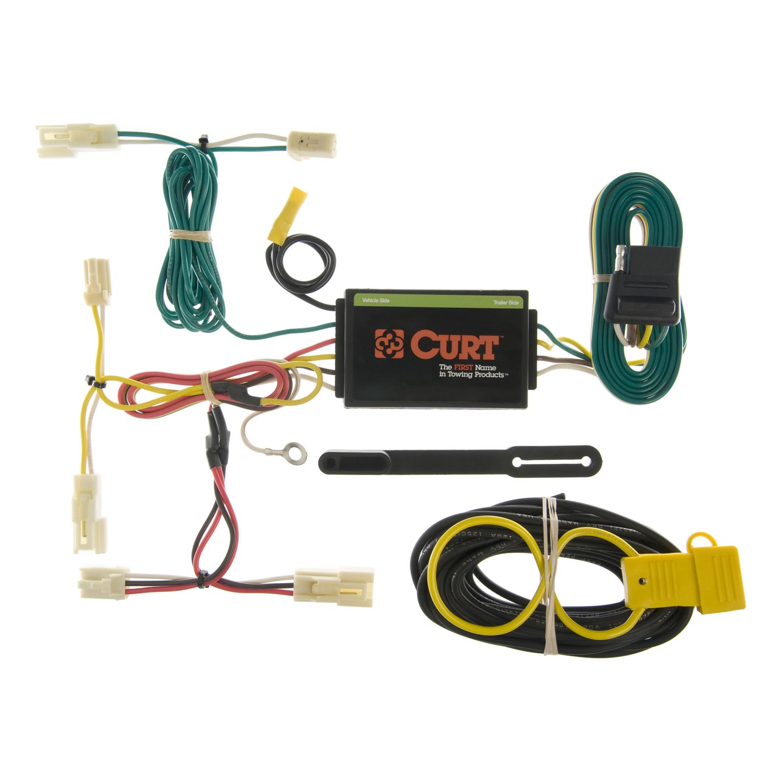 CURT Custom Wiring Connector Harnesses for 2003-2008 VIBE - 55057 Vehicle Towing Harness Adapter, T-Connector, 3-Wire System, Circuit Protected Converter, Pontiac, Each