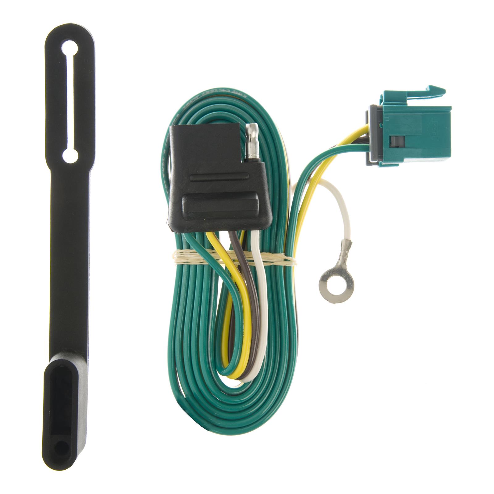 CURT Custom Wiring Connector Harnesses 55240 Vehicle Towing Harness Adapter, Trailer Harness Apapter, 4-Way Flat, Replacement Style, GM, Van, Each