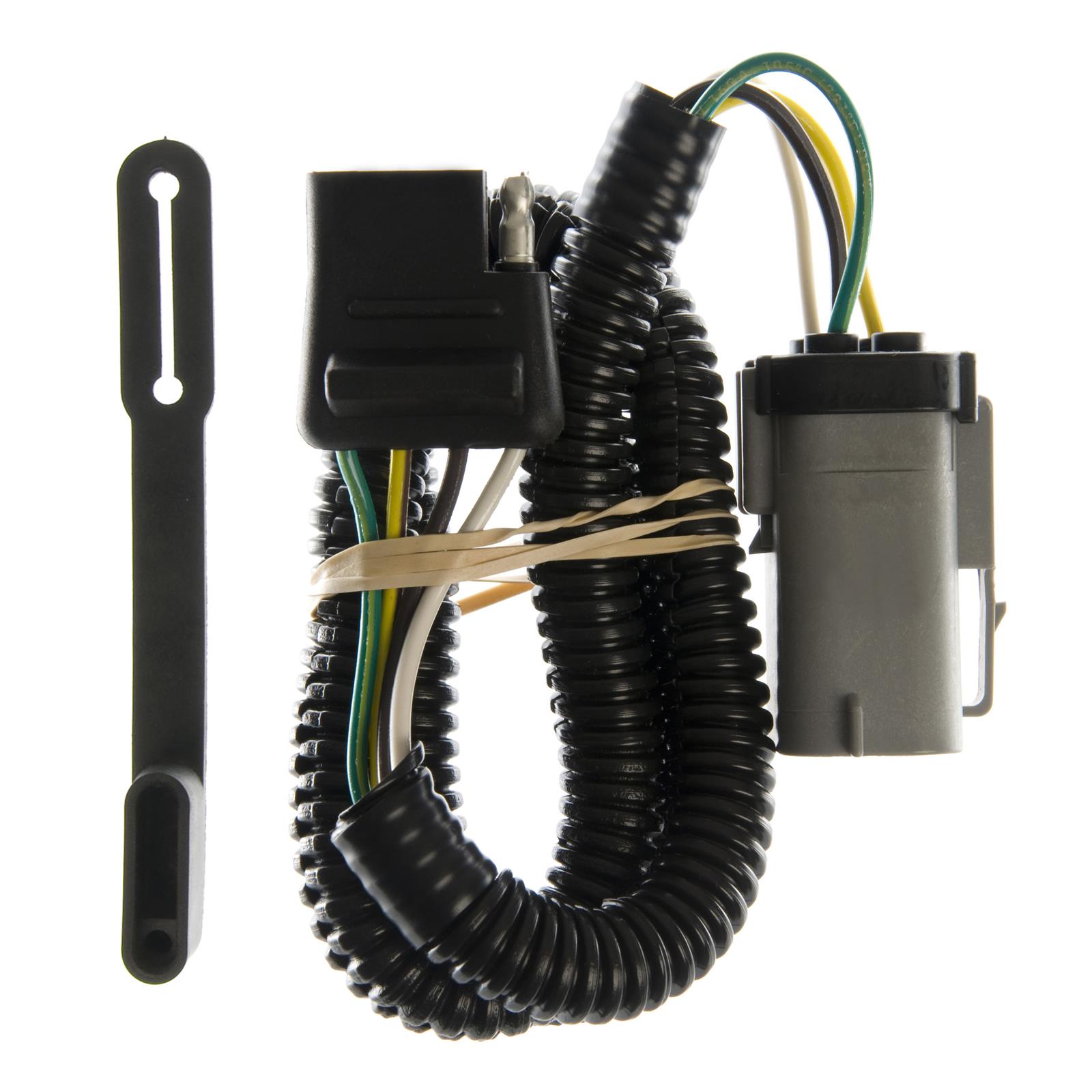 CURT Custom Wiring Connector Harnesses 55265 Vehicle Towing Harness Adapter, Trailer Harness Adapter, 4-Way Flat, Replacement Style, Ford, Each
