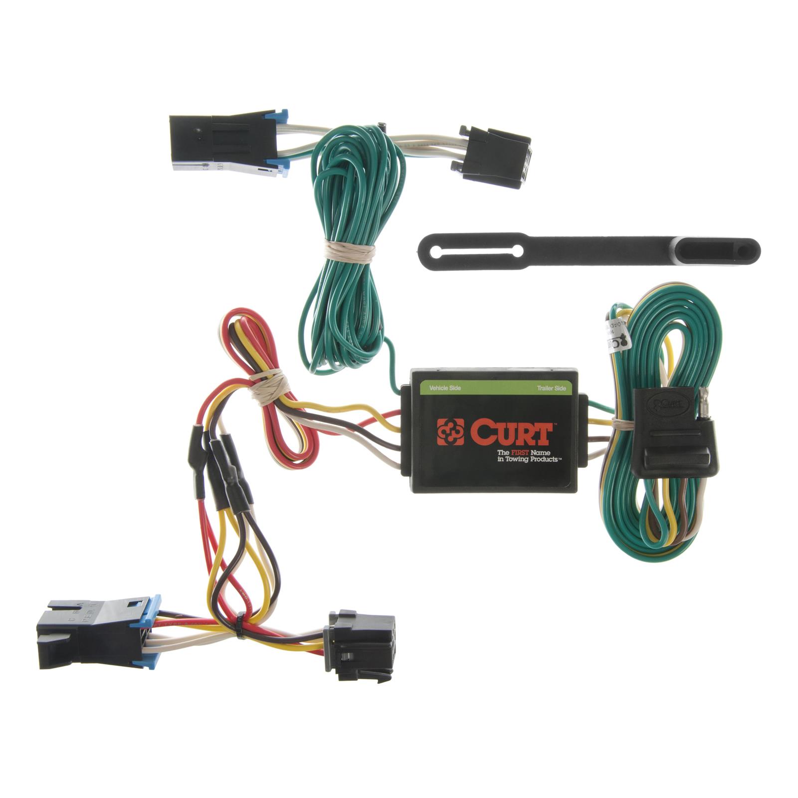 CURT Custom Wiring Connector Harnesses 55335 Vehicle Towing Harness Adapter, T-Connector, 3-Wire System, Converter, Chevy/GMC, Each