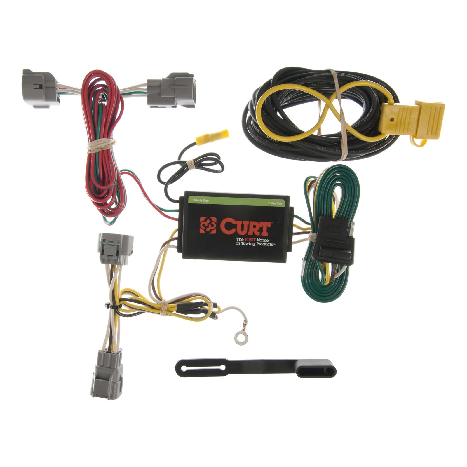 CURT Custom Wiring Connector Harnesses for 1994-1998 GRAND CHEROKEE - 55349 Vehicle Towing Harness Adapter, T-Connector, 3-Wire System, Circuit Protected Converter, Jeep, Each