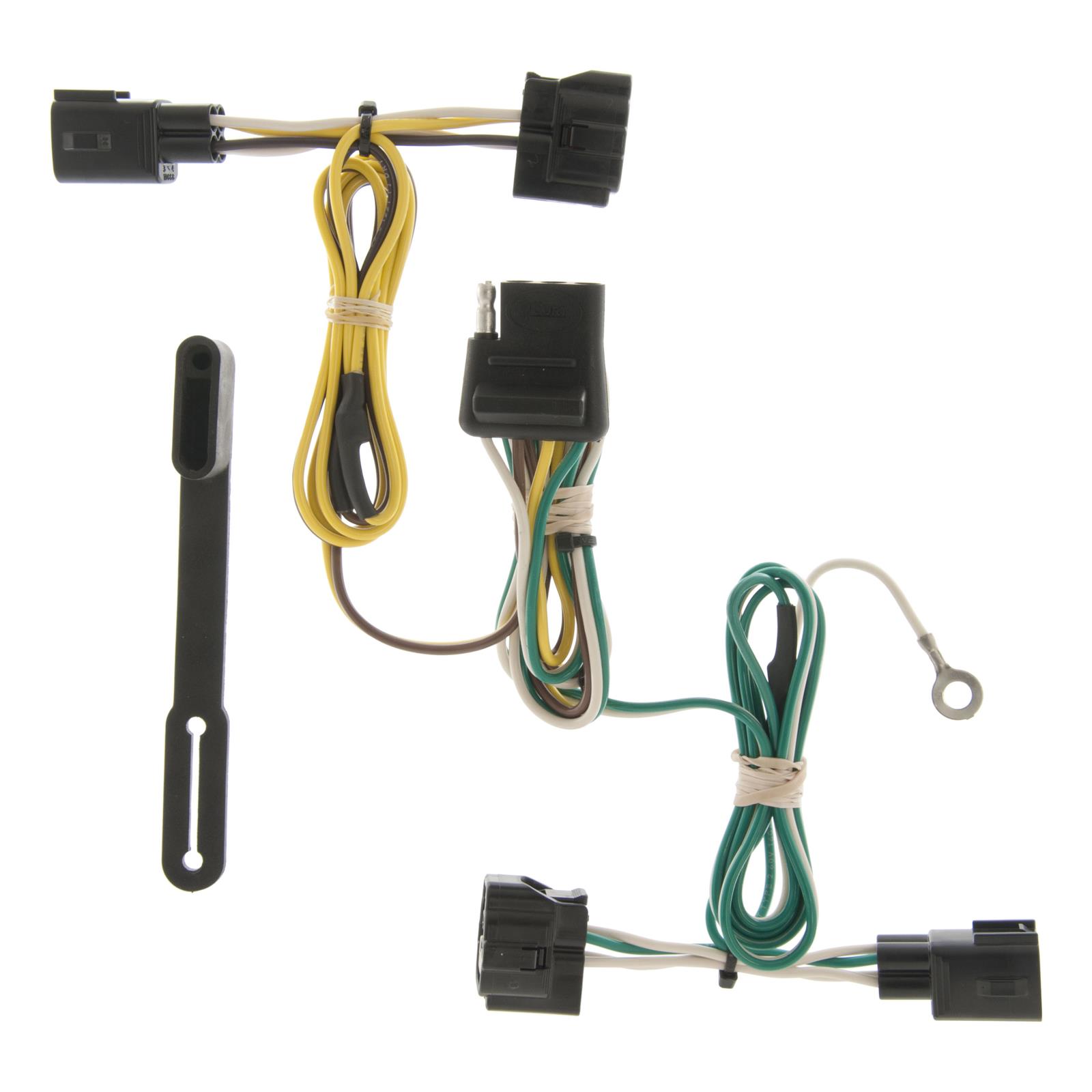CURT Custom Wiring Connector Harnesses for 1998-2006 WRANGLER - 55363 Vehicle Towing Harness Adapter, T-Connector, 2-Wire System, Jeep, Each