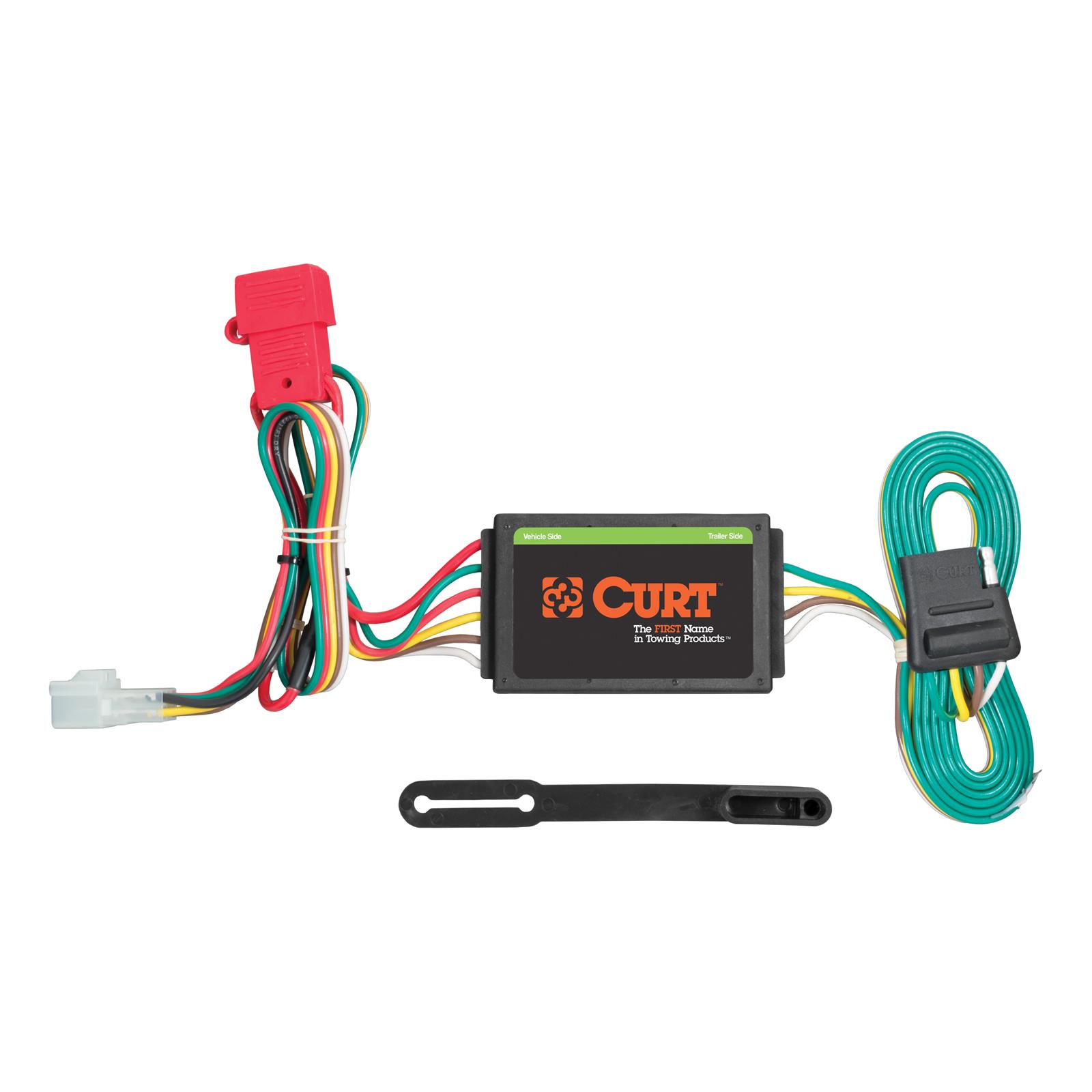 CURT Custom Wiring Connector Harnesses 55370 Vehicle Towing Harness Adapter, T-Connector, 3-Wire System, Circuit Protected Converter, Subaru, Each
