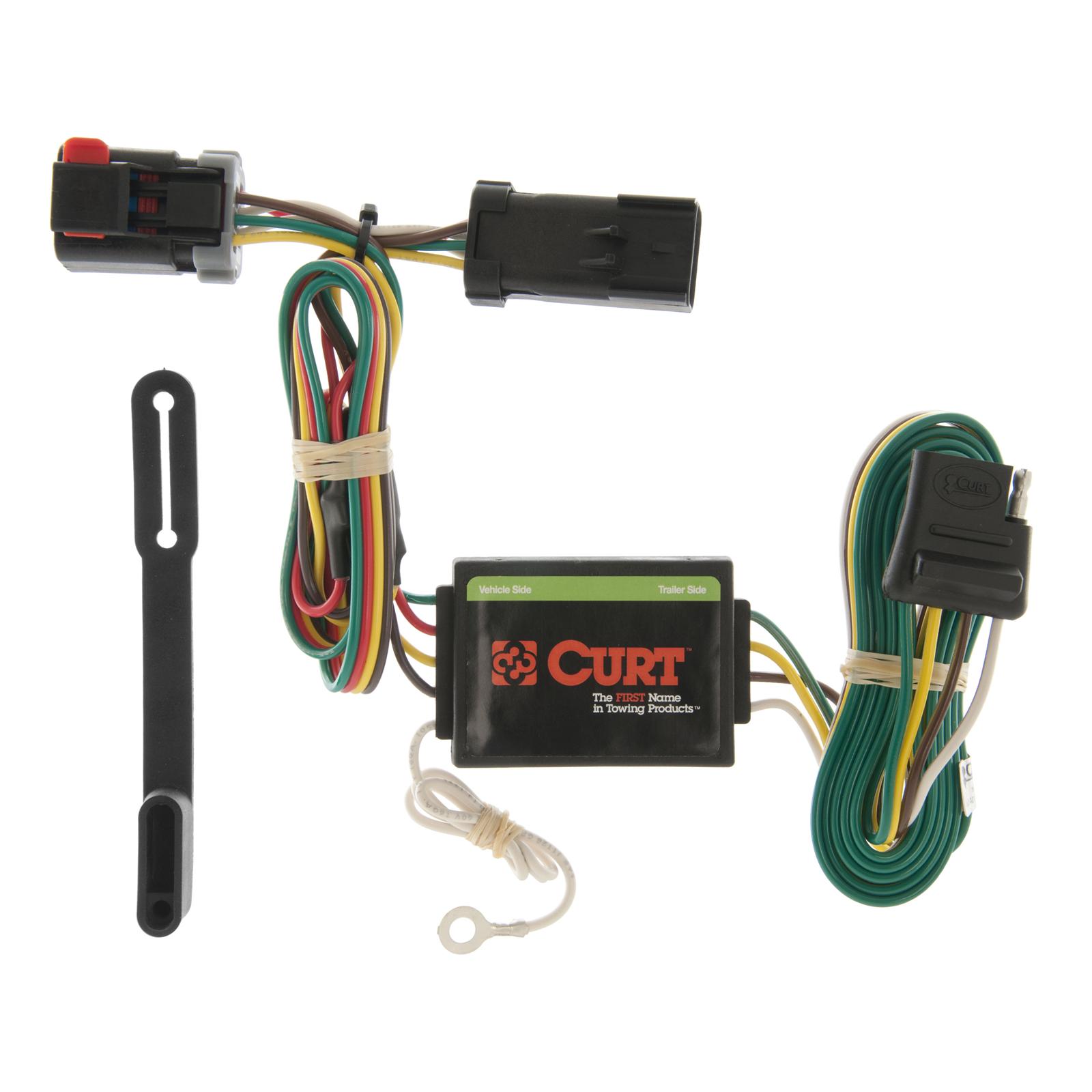 CURT Custom Wiring Connector Harnesses 55376 Vehicle Towing Harness Adapter, T-Connector, 3-Wire System, Converter, Chrysler/Dodge, Each