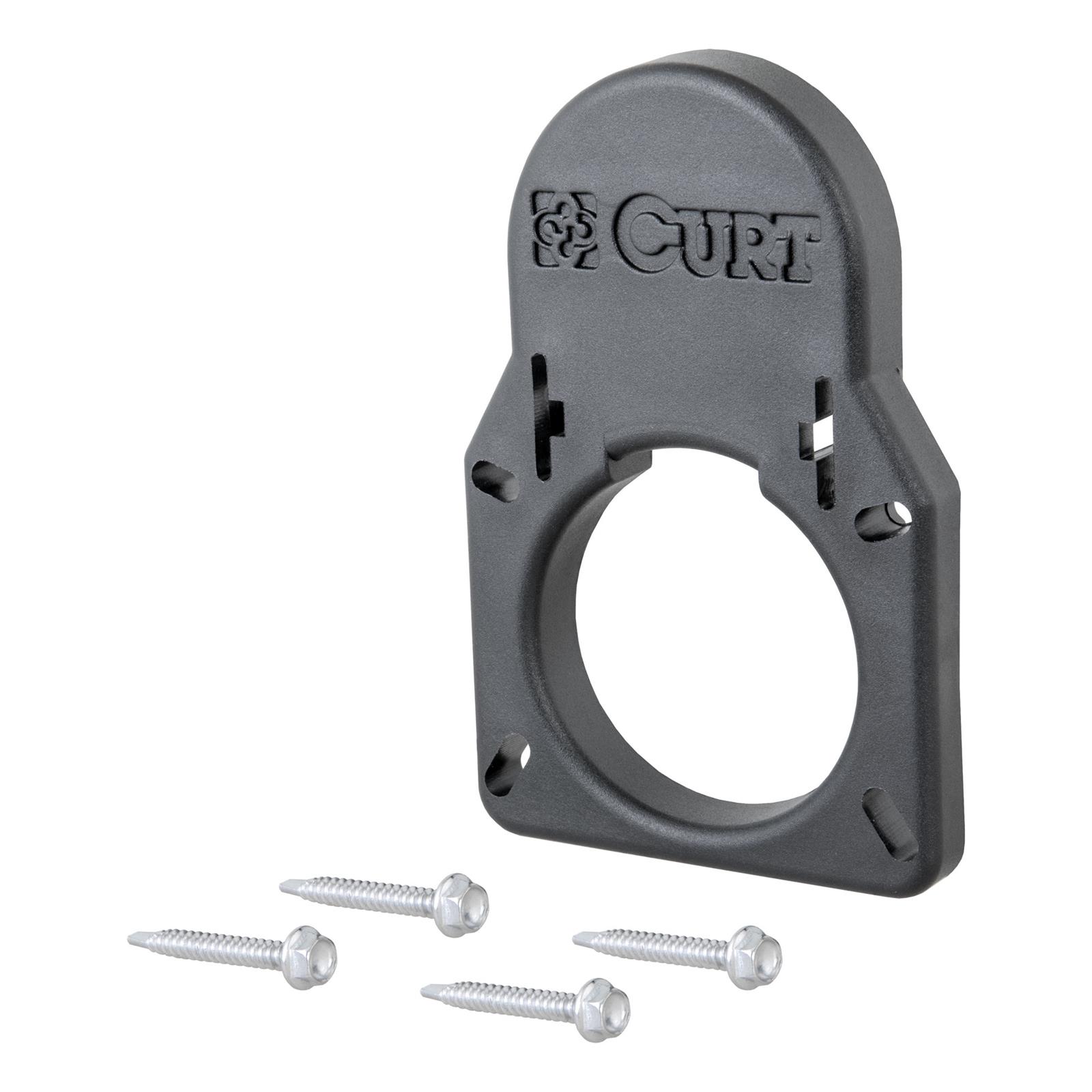 CURT Trailer Wiring Harness Opening Cover Plates 55417 Connector Dust Cover, 7-Way to Fit Factory Truck Bed Connector Opening, Chevrolet/GMC, Each