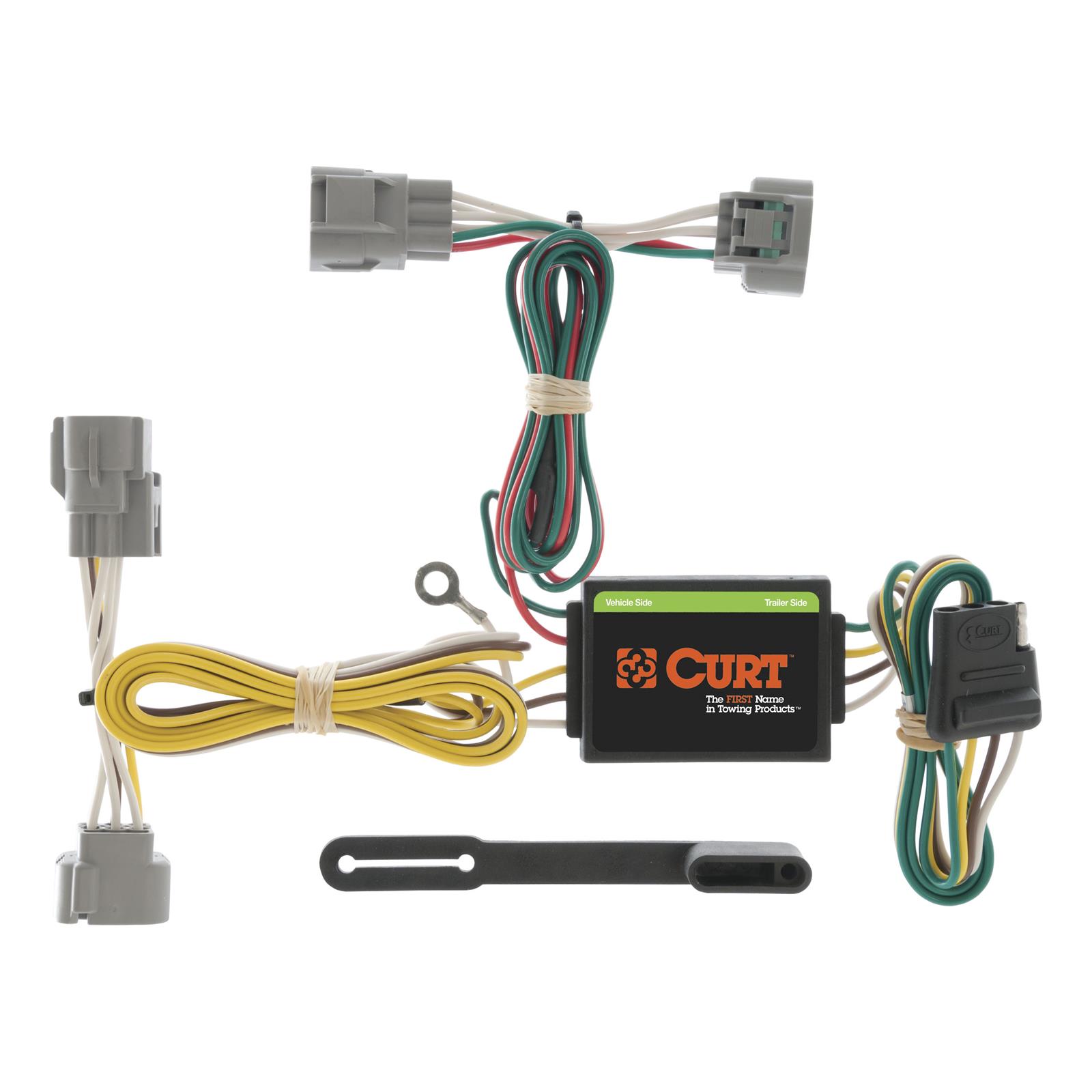 CURT Custom Wiring Connector Harnesses for 1993-1998 T100, 2005-2015 TACOMA - 55513 Vehicle Towing Harness Adapter, T-Connector, 3-Wire System, Converter, Toyota, Each
