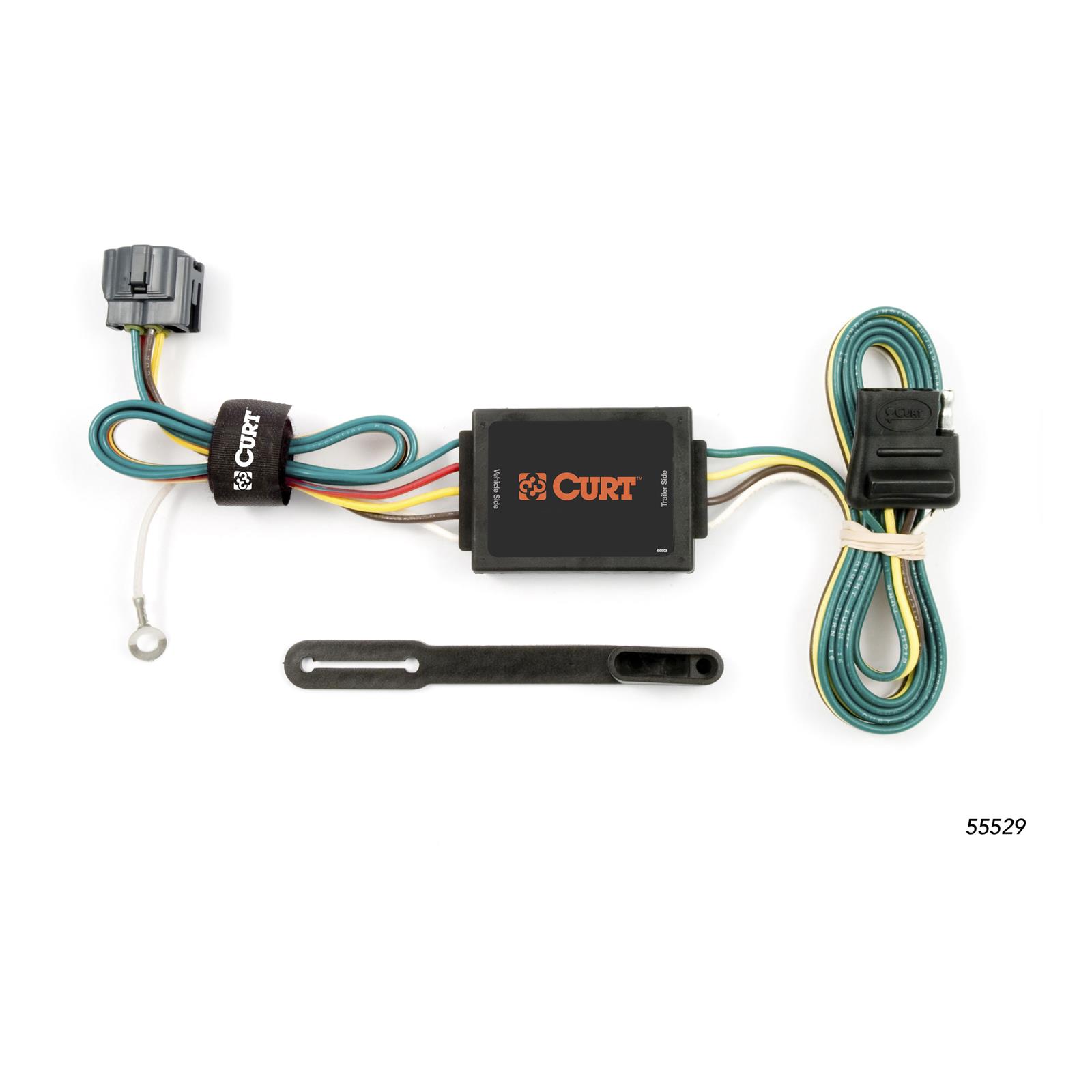 CURT Custom Wiring Connector Harnesses for 2005-2010 SPORTAGE - 55529 Vehicle Towing Harness Adapter, T-Connector, 3-Wire System, Converter, Kia, Each