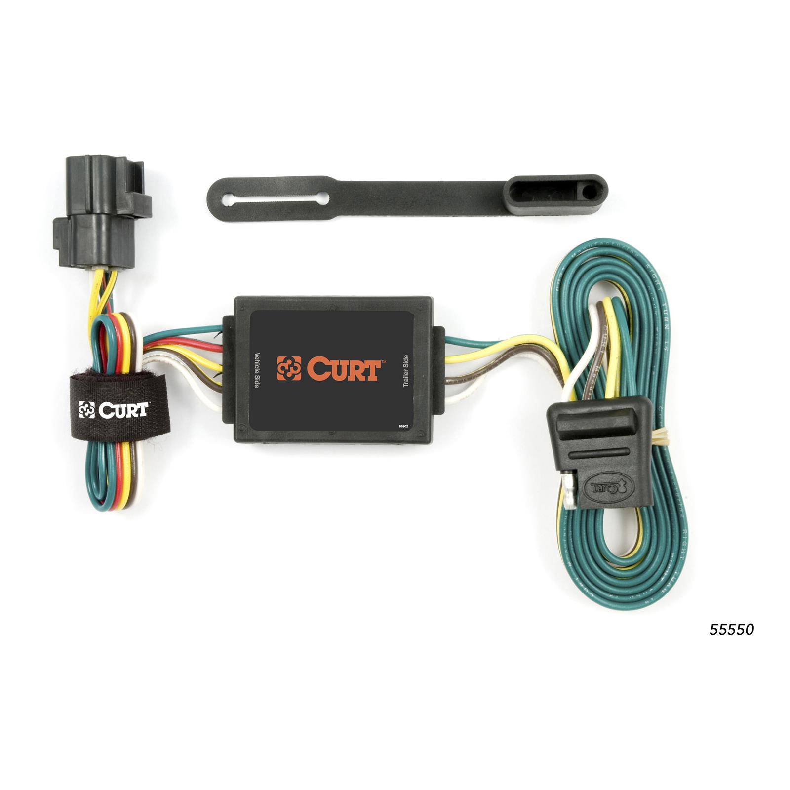 CURT Custom Wiring Connector Harnesses for 2003-2006 SORENTO - 55550 Vehicle Towing Harness Adapter, T-Connector, 3-Wire System, Converter, Kia, Each