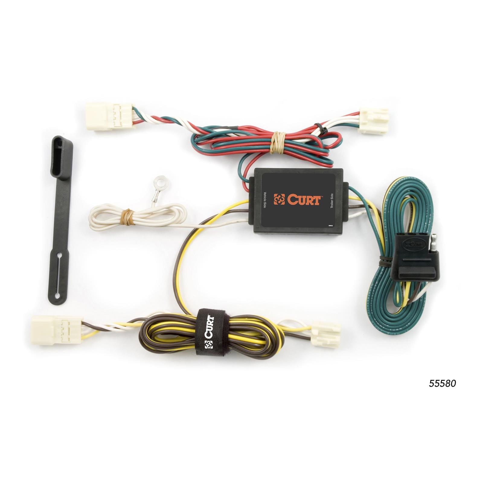 CURT Custom Wiring Connector Harnesses for 2004-2010 SIENNA - 55580 Vehicle Towing Harness Adapter, T-Connector, 3-Wire System, Converter, Toyota, Each