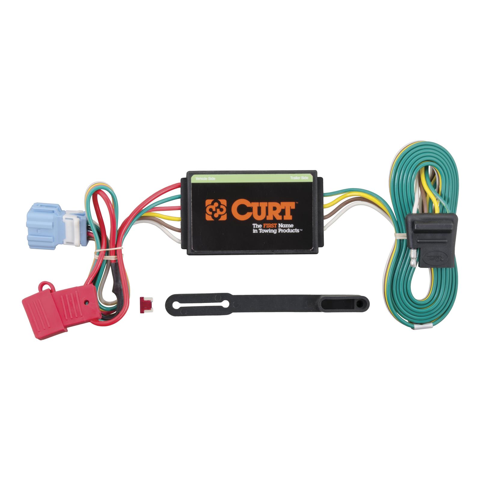CURT Custom Wiring Connector Harnesses for 2010-2011 ACCORD CROSSTOUR, 2007-2018 RDX - 56008 Vehicle Towing Harness Adapter, T-Connector, 3-Wire System, use on Acura®, Each