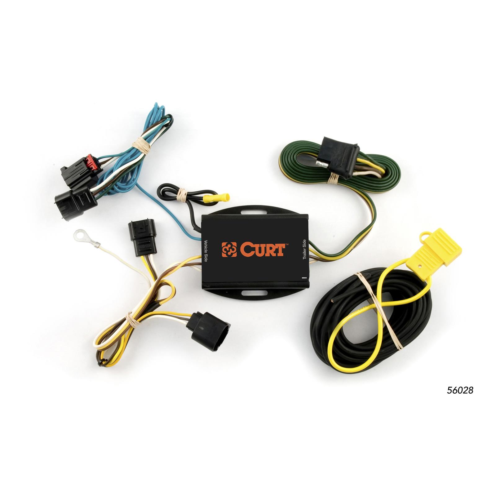 CURT Custom Wiring Connector Harnesses for 2008-2010 AVENGER - 56028 Vehicle Towing Harness Adapter, T-Connector, Dodge, Each