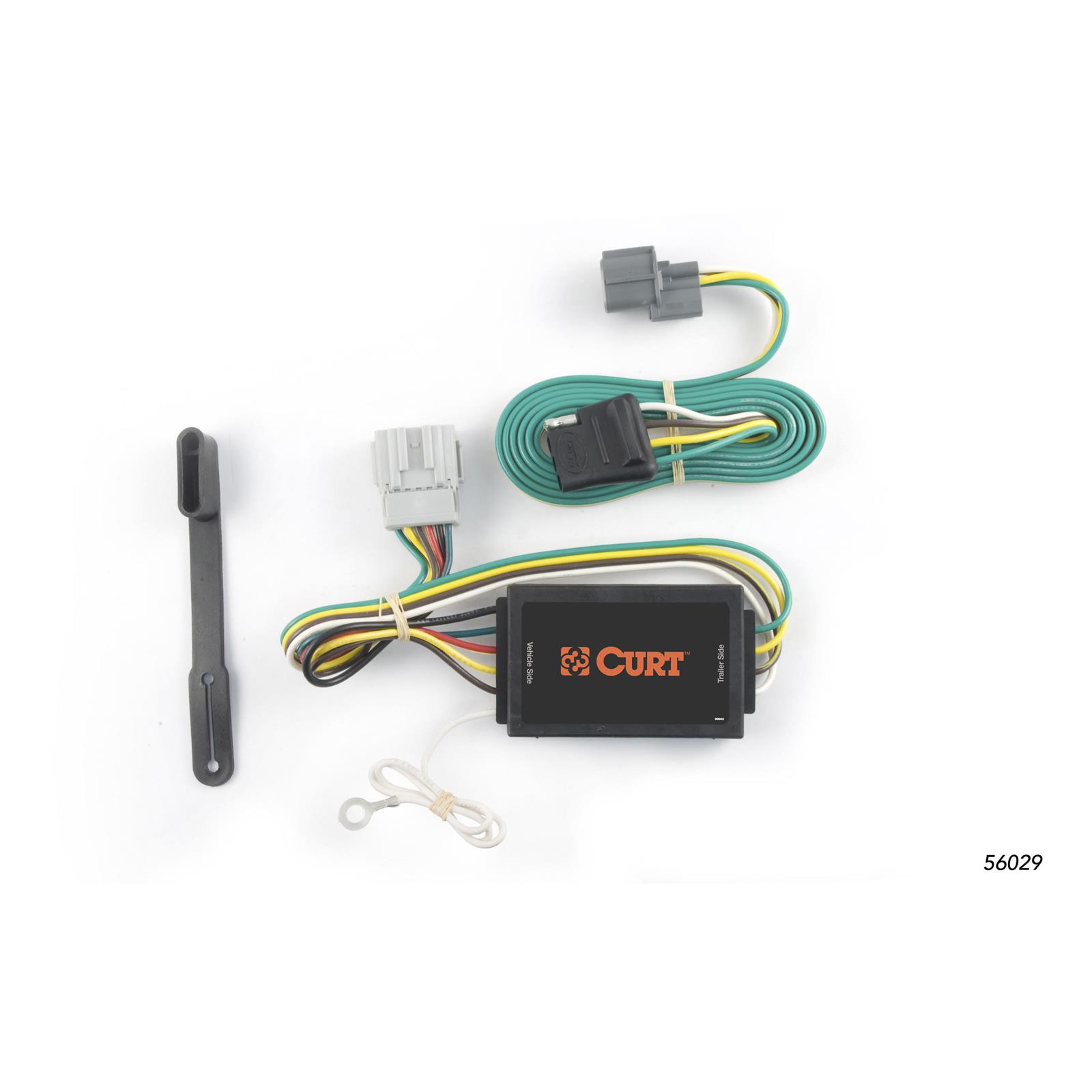 CURT Custom Wiring Connector Harnesses for 2007-2011 ELEMENT - 56029 Vehicle Towing Harness Adapter, T-Connector, 3-Wire, Circuit Protected Converter, use on Honda®, Each
