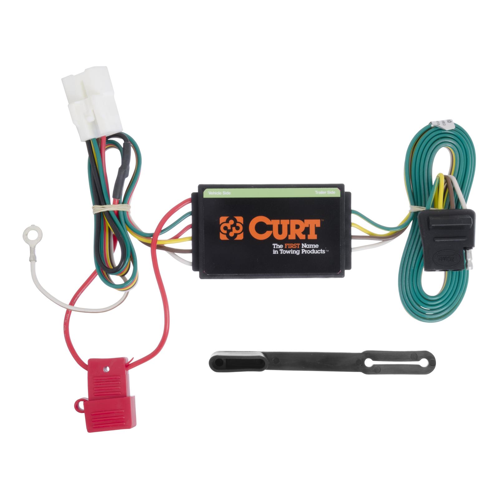 CURT Custom Wiring Connector Harnesses 56040 Vehicle Towing Harness Adapter, T-Connector, 4-Wire System, Circuit Protected Converter, Subaru, Each