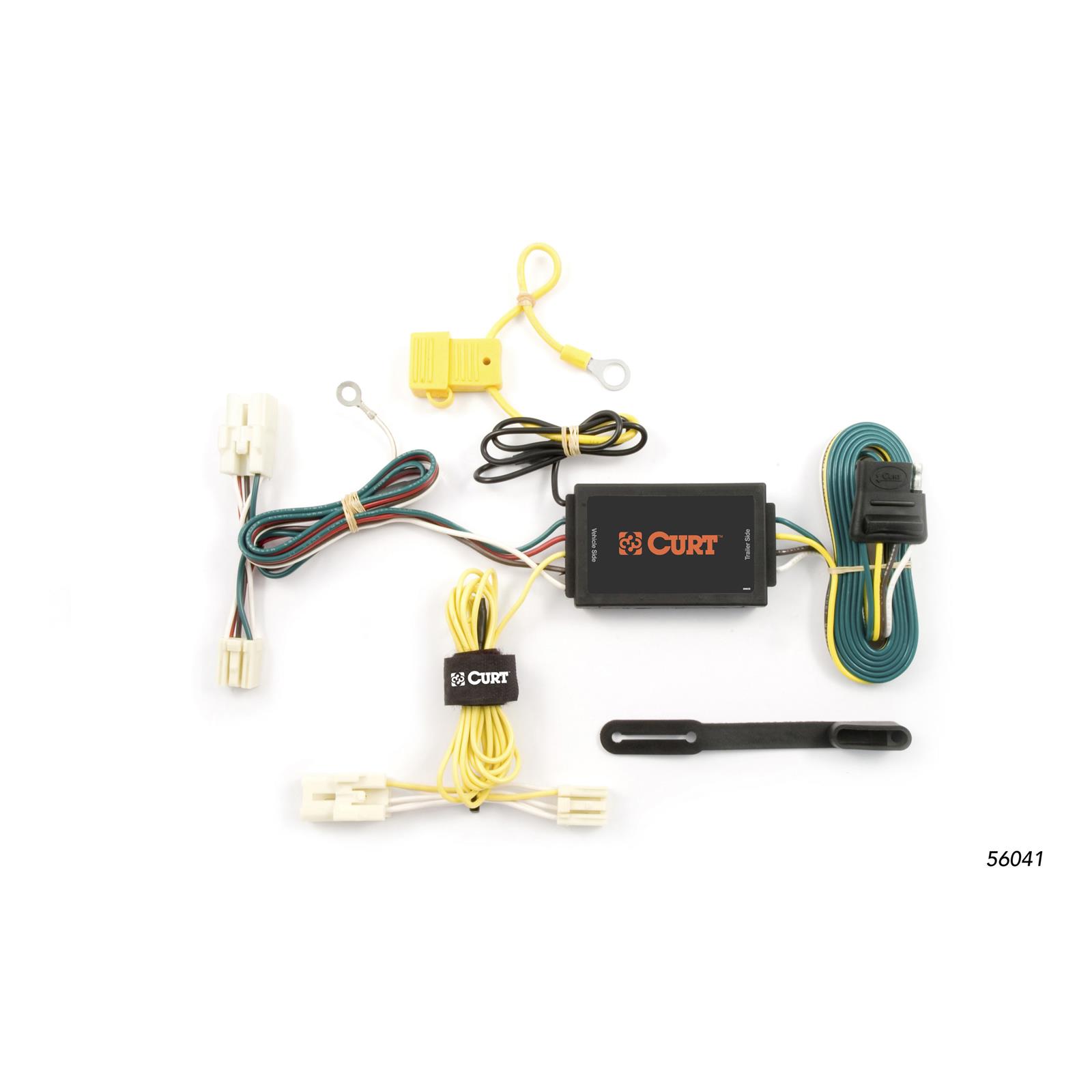 CURT Custom Wiring Connector Harnesses for 2009-2014 GENESIS - 56041 Vehicle Towing Harness Adapter, T-Connector, 3-Wire System, Hyundai, Each