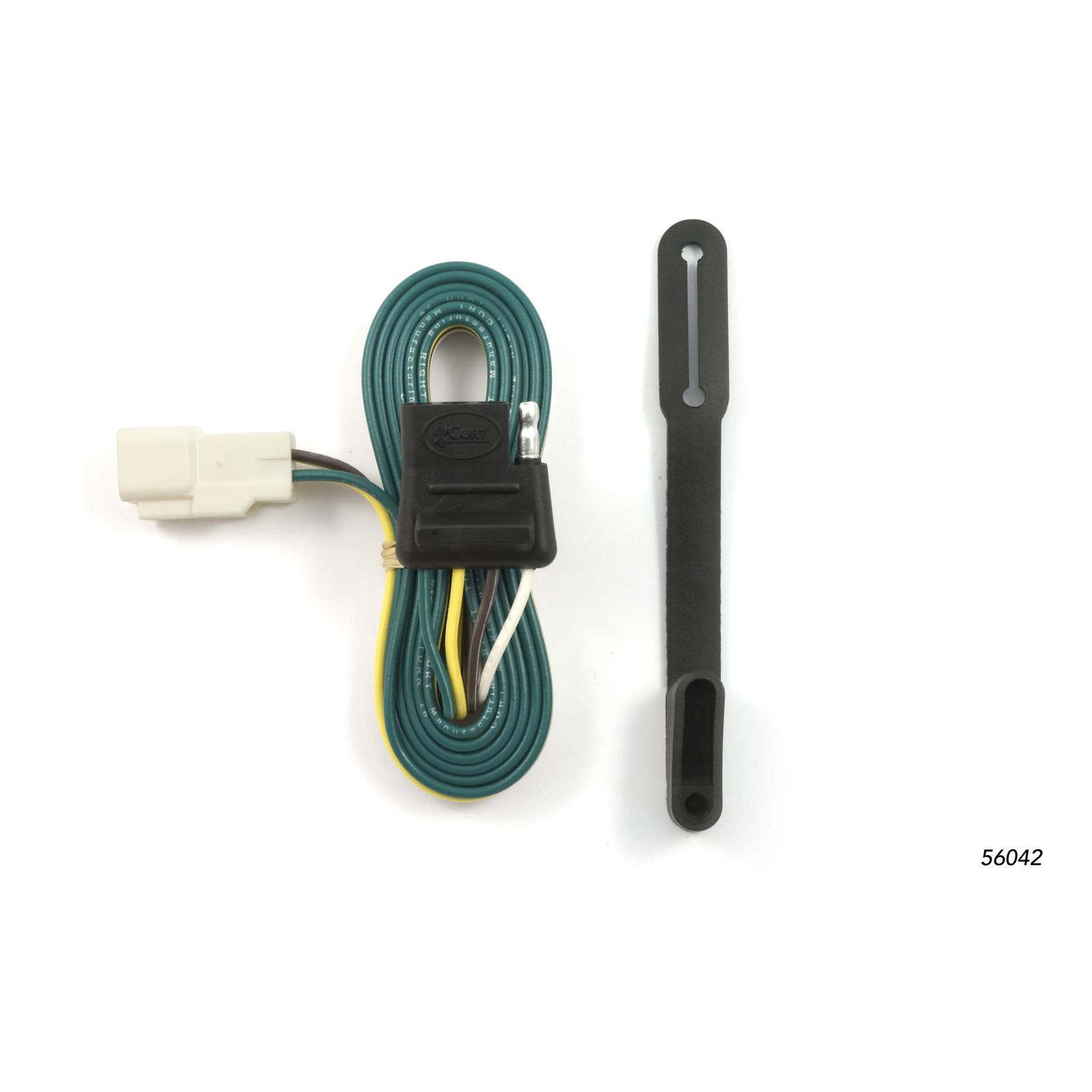 CURT Custom Wiring Connector Harnesses for 2008-2019 HIGHLANDER - 56042 Vehicle Towing Harness Adapter, T-Connector, 4-Way Flat, Toyota, Each