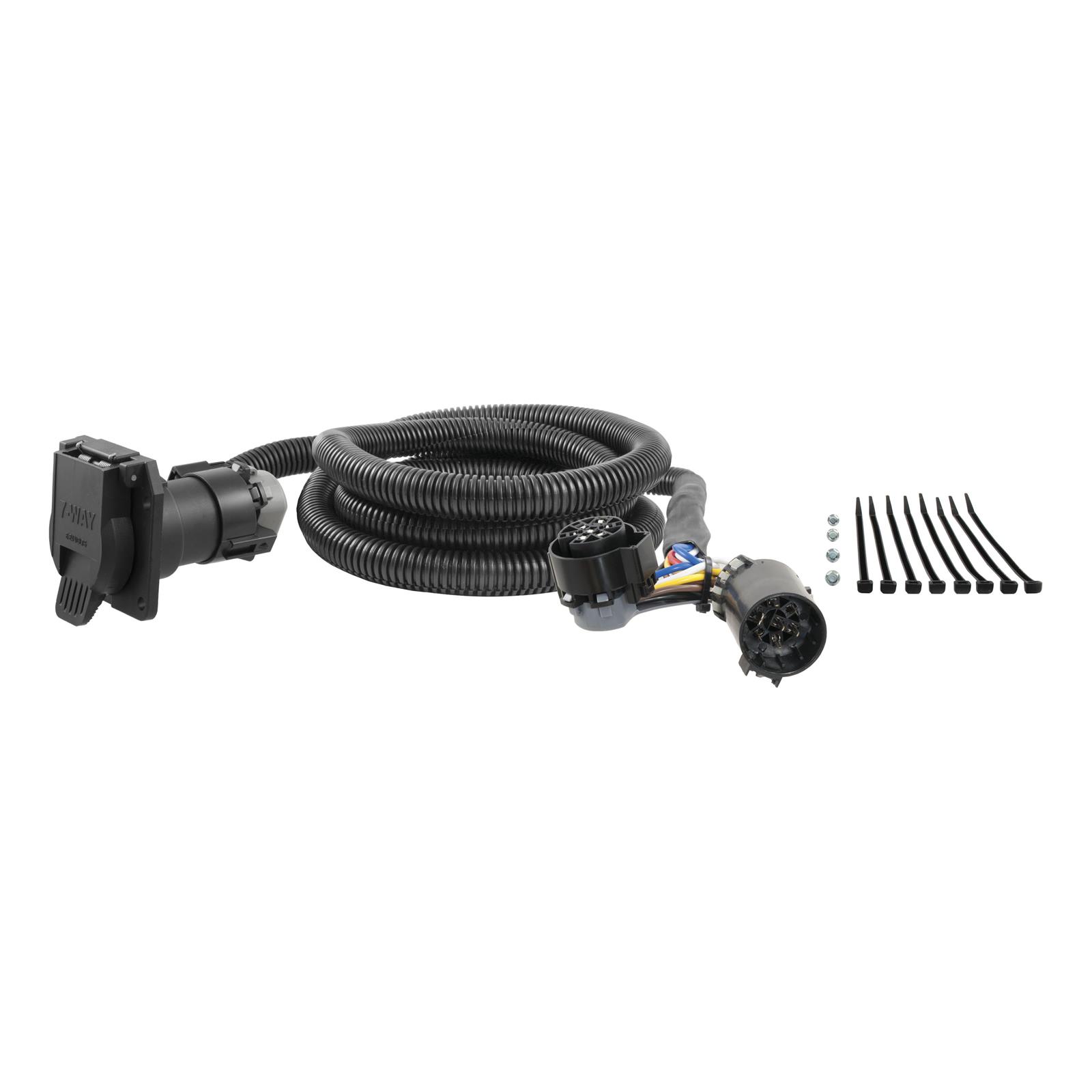 CURT Custom Wiring Connector Harnesses 56070 Vehicle Towing Harness Adapter, T-Connector, Chevy, Ford, GMC, for Nissan, Each