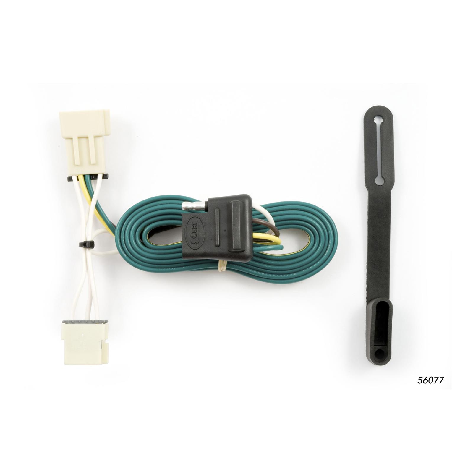CURT Custom Wiring Connector Harnesses 56077 Vehicle Towing Harness Adapter, T-Connector, 2-Wire System, Buick, Chevy, Saturn, Each