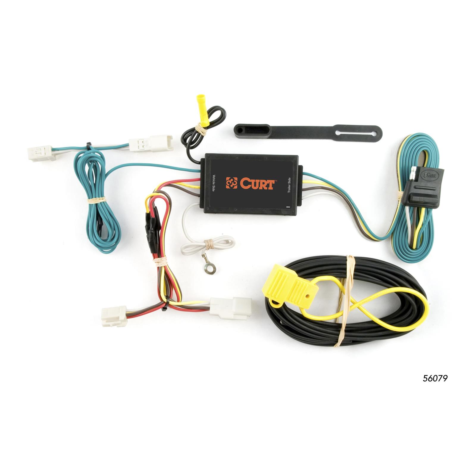 CURT Custom Wiring Connector Harnesses for 2011-2012 AVALON, 2007-2011 CAMRY, 2009-2015 VENZA - 56079 Vehicle Towing Harness Adapter, T-Connector, 3-Wire System, Circuit Protected Converter, Toyota, Each