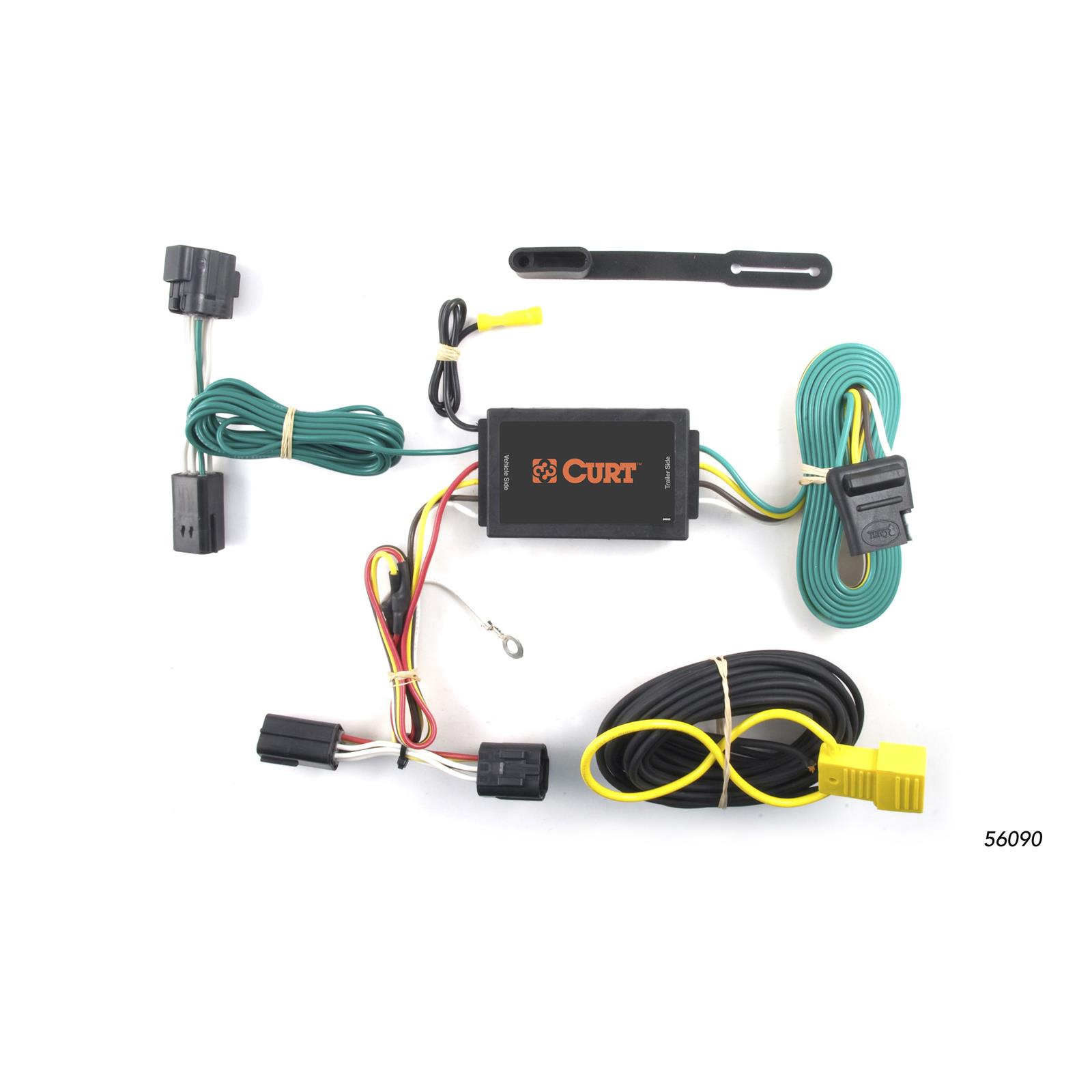 CURT Custom Wiring Connector Harnesses for 2010-2013 TRANSIT CONNECT - 56090 Vehicle Towing Harness Adapter, Trailer Wire