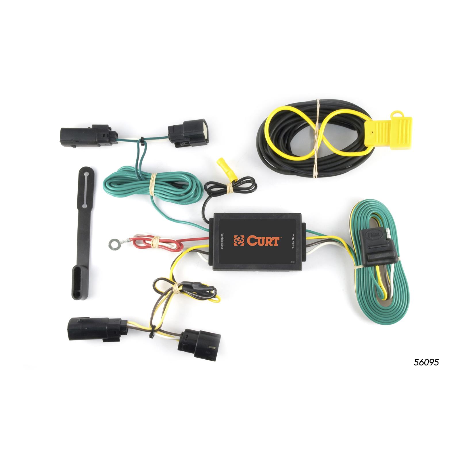 CURT Custom Wiring Connector Harnesses for 2010-2019 MKT - 56095 Vehicle Towing Harness Adapter, Trailer Wire