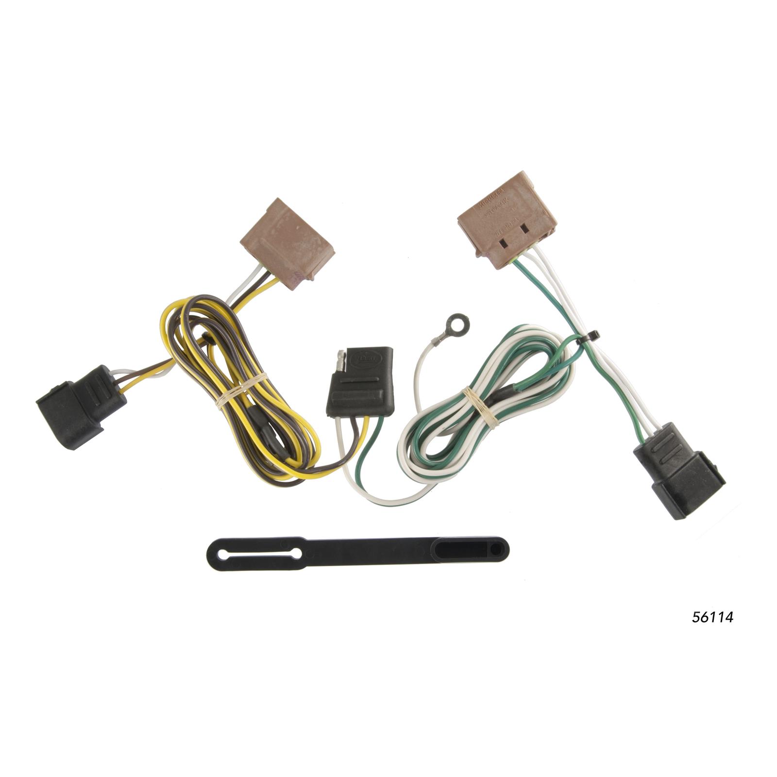 CURT Custom Wiring Connector Harnesses for 2011-2013 FIESTA - 56114 Adapter, Vehicle Towing Harness, T-Connector, Ford, Each