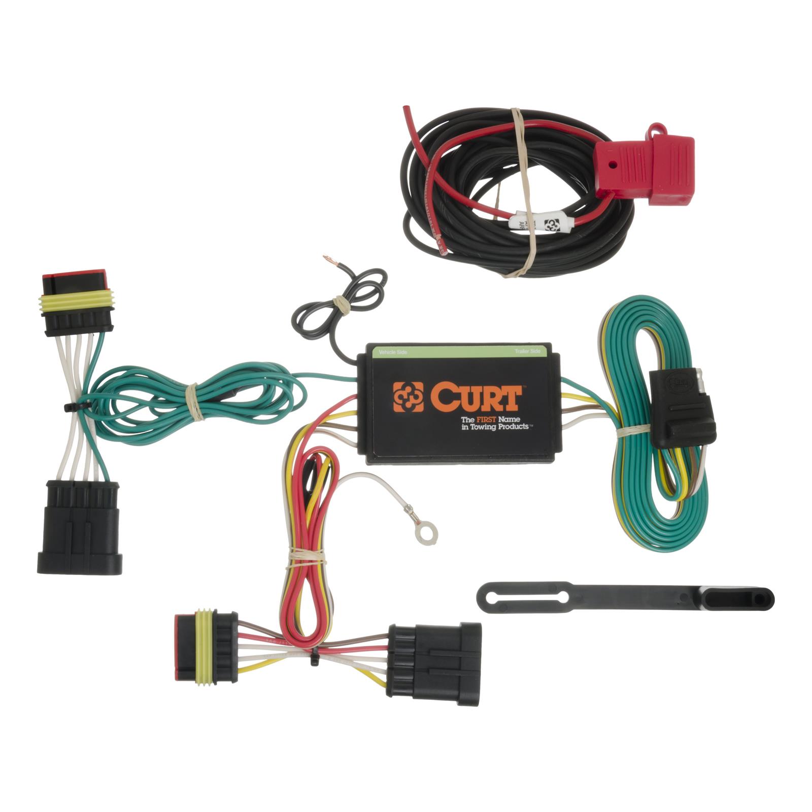 CURT Custom Wiring Connector Harnesses for 2012-2019 500 - 56174 Adapter, Vehicle Towing Harness, T-Connector, Fiat, Each