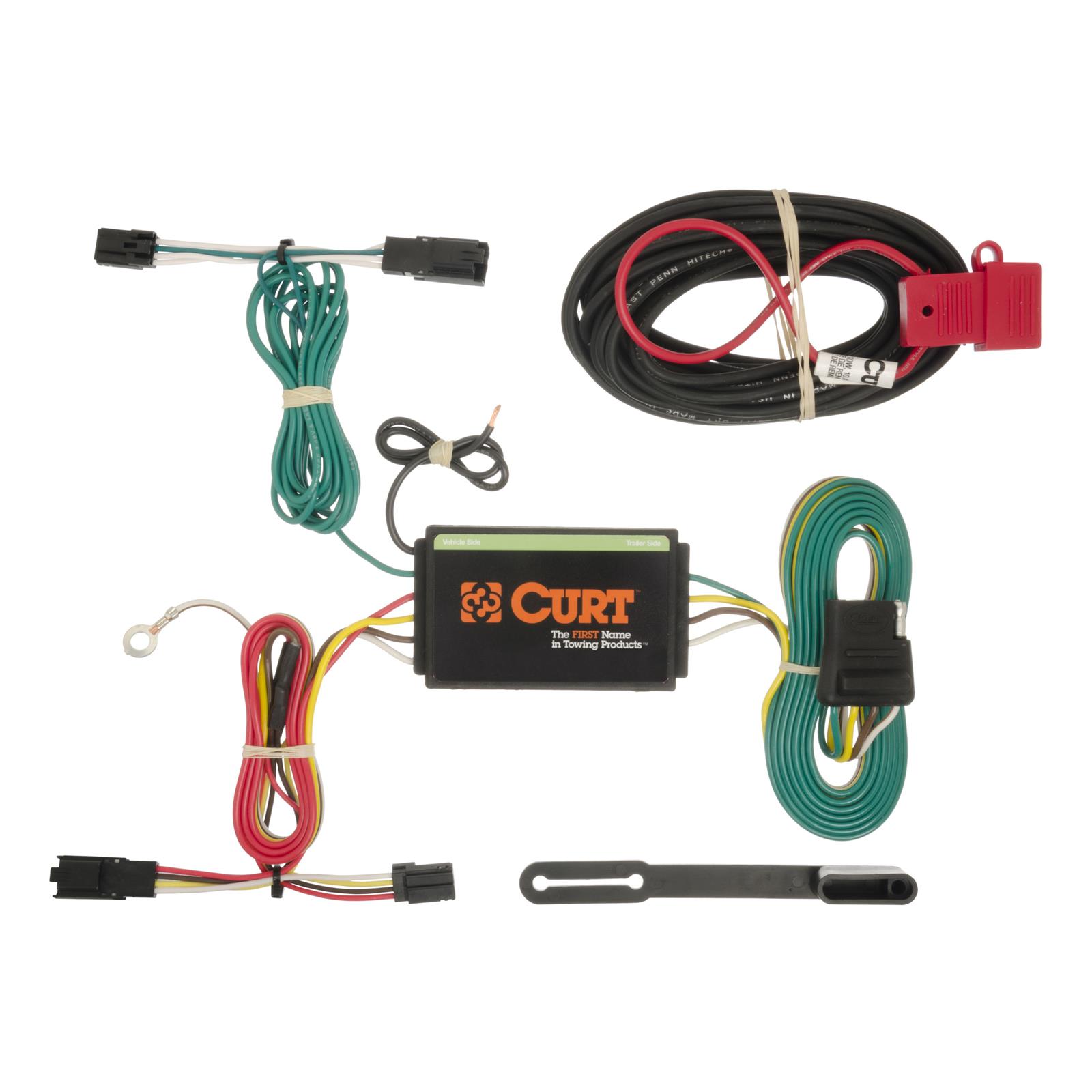 CURT Custom Wiring Connector Harnesses for 2013-2016 MALIBU, 2016 MALIBU LIMITED - 56176 Adapter, Vehicle Towing Harness, T-Connector, Chevy, Each
