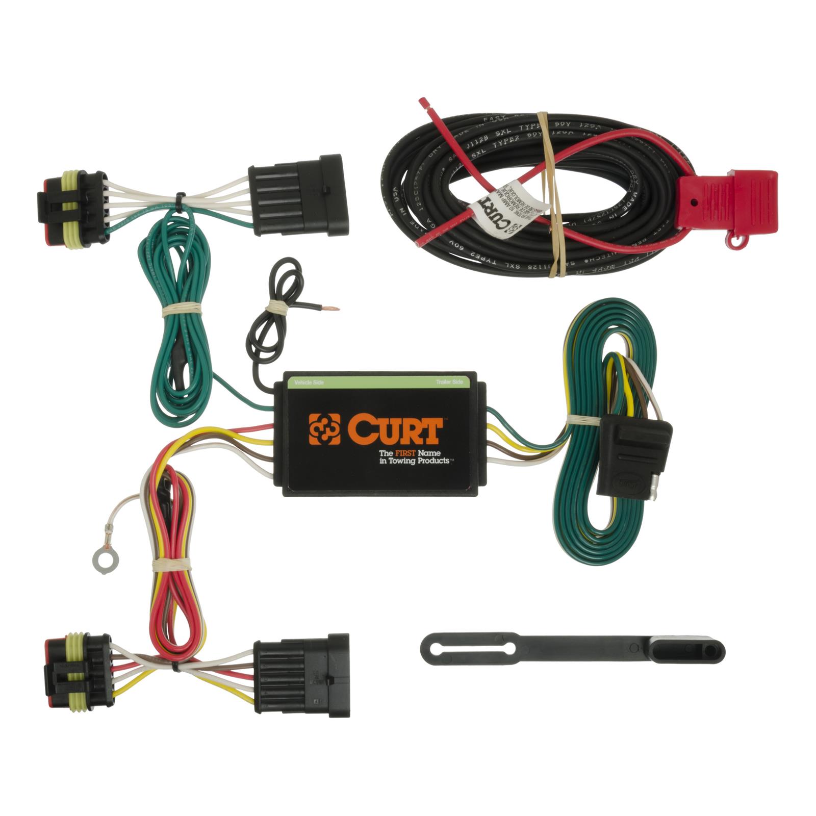 CURT Custom Wiring Connector Harnesses for 2014-2017 500L - 56193 Adapter, Vehicle Towing Harness, T-Connector, Fiat, Each