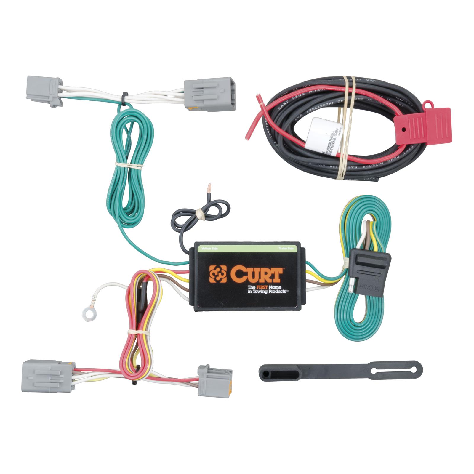 CURT Custom Wiring Connector Harnesses for 2011-2020 S60, 2016-2018 S60 CROSS COUNTRY - 56224 Adapter, Vehicle Towing Harness, T-Connector, Volvo, Each