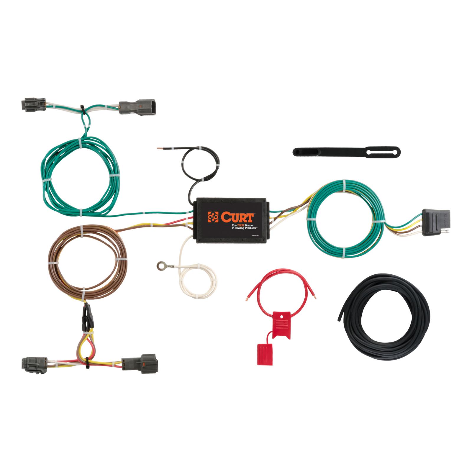 CURT Custom Wiring Connector Harnesses for 2014-2018 SORENTO - 56256 Adapter, Vehicle Towing Harness, 3 to 2 Powered Converter, Kia, Kit